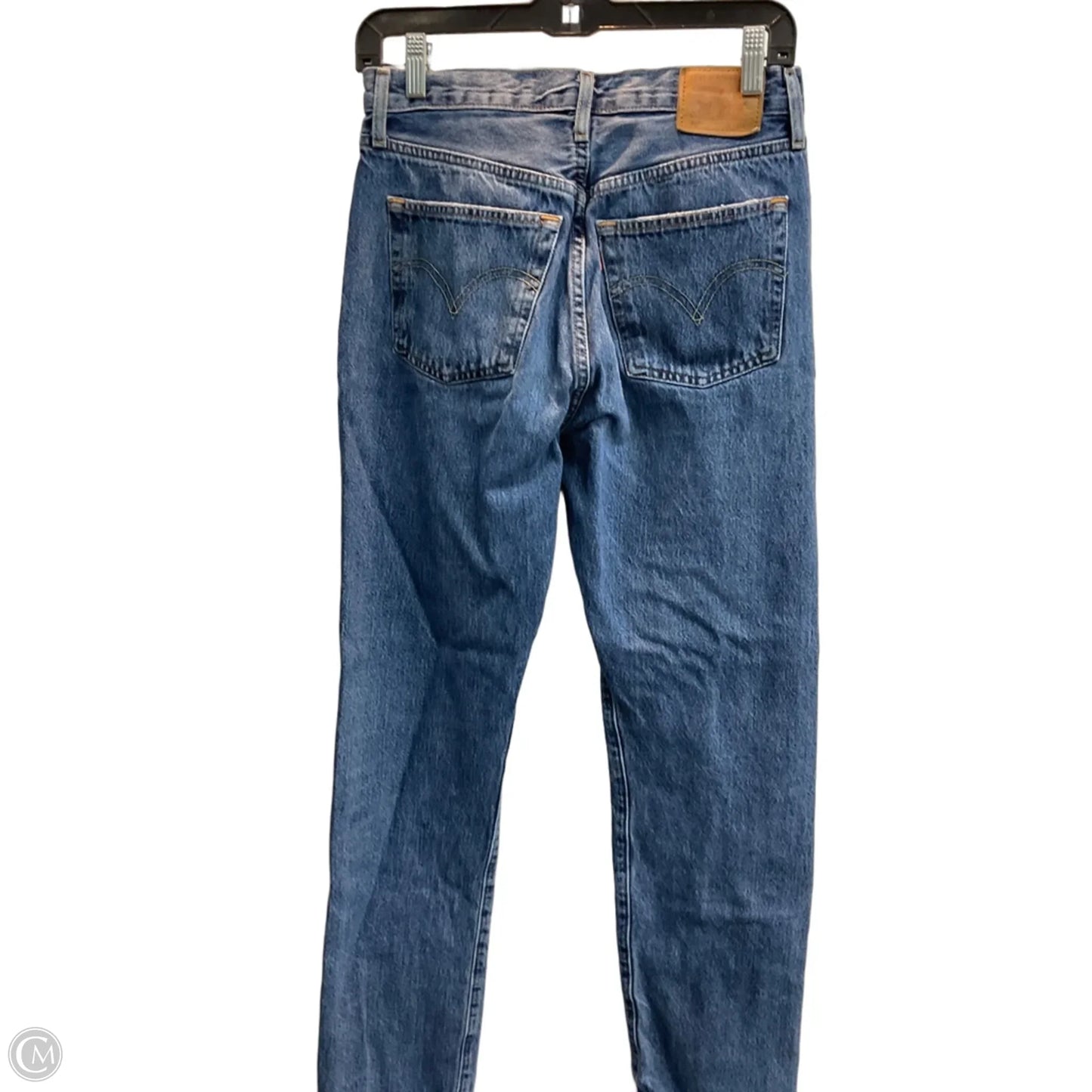 Jeans Straight By Levis In Blue Denim, Size: 4