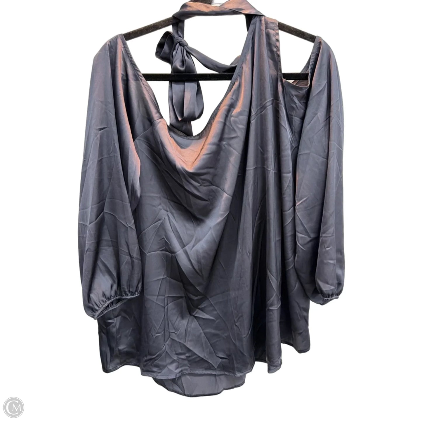 Blouse 3/4 Sleeve By Torrid In Grey, Size: 1x