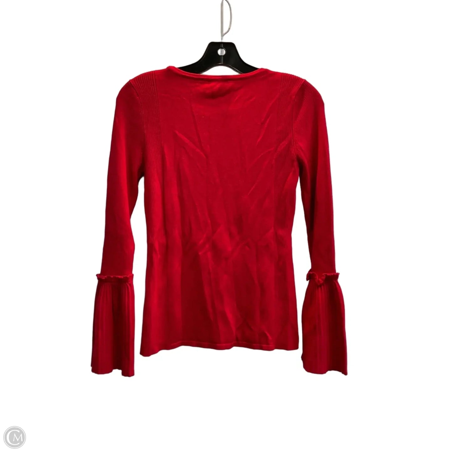 Top Long Sleeve By Inc In Red, Size: S