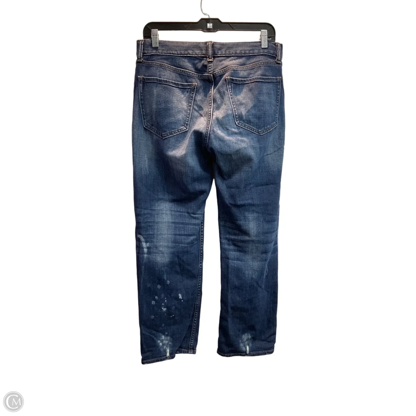 Jeans Straight By Banana Republic In Blue Denim, Size: 6