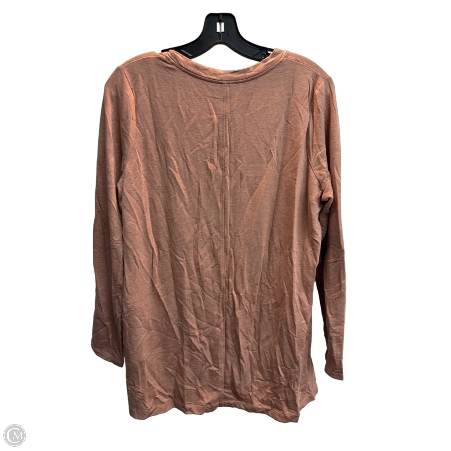 Top Long Sleeve Basic By Loft In Pink, Size: S