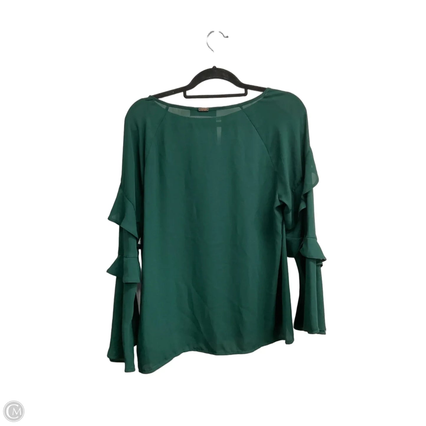 Blouse Long Sleeve By Ivanka Trump In Green, Size: M