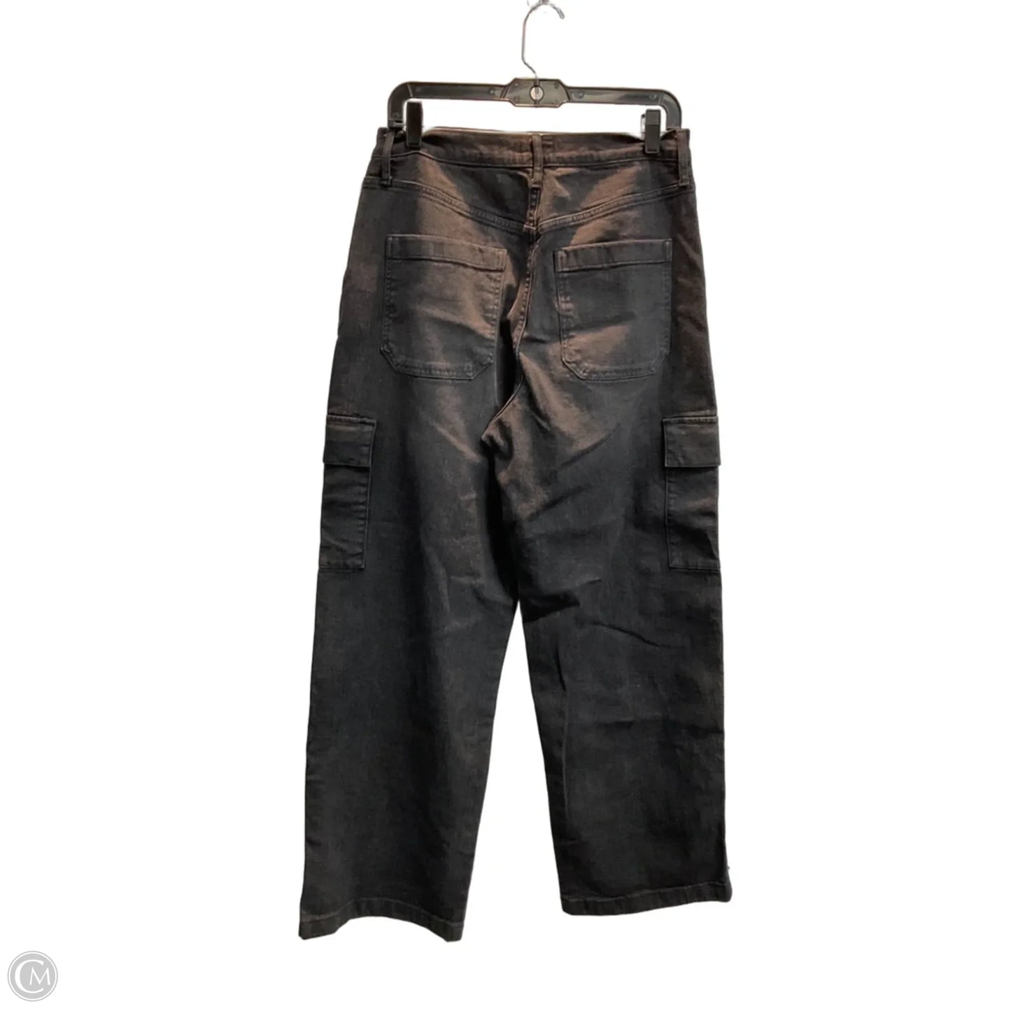 Jeans Wide Leg By Jessica Simpson In Black Denim, Size: 8