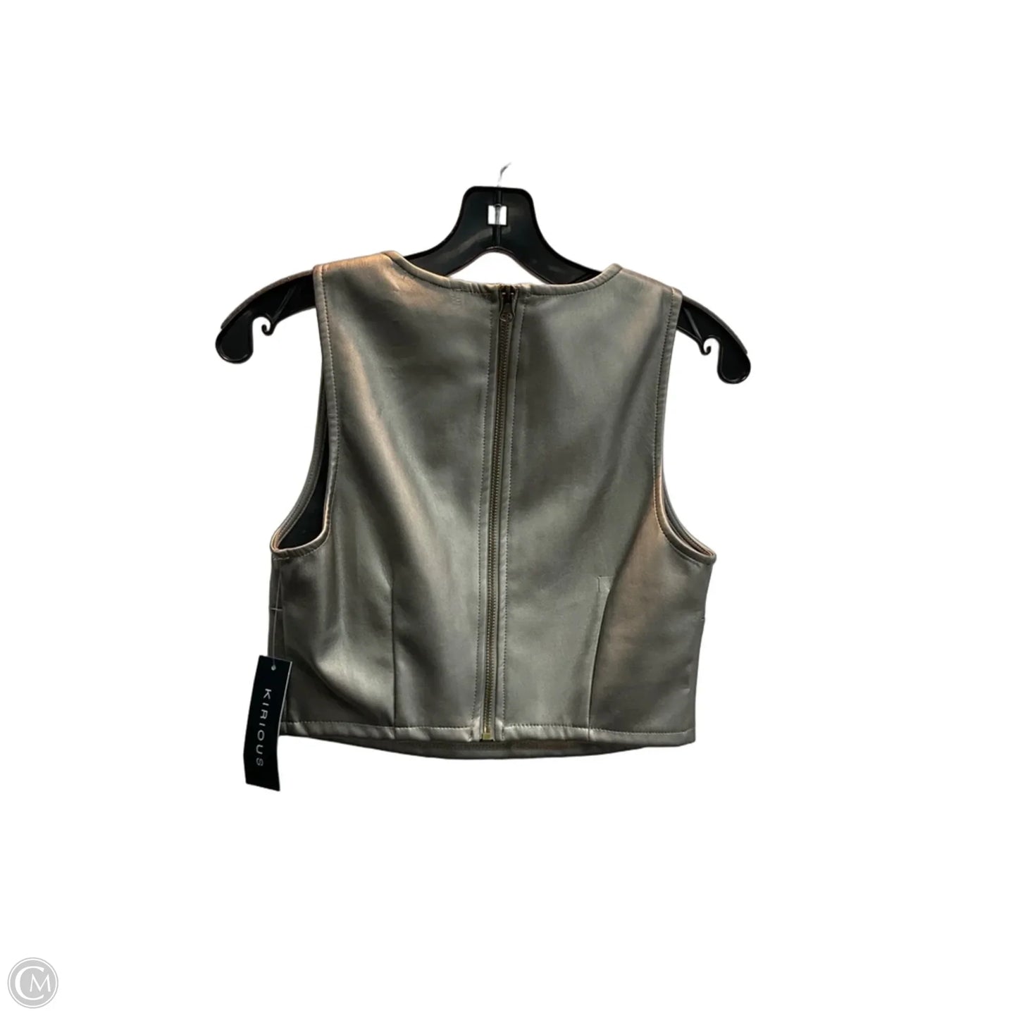 Top Sleeveless By Kirious In Gold, Size: S