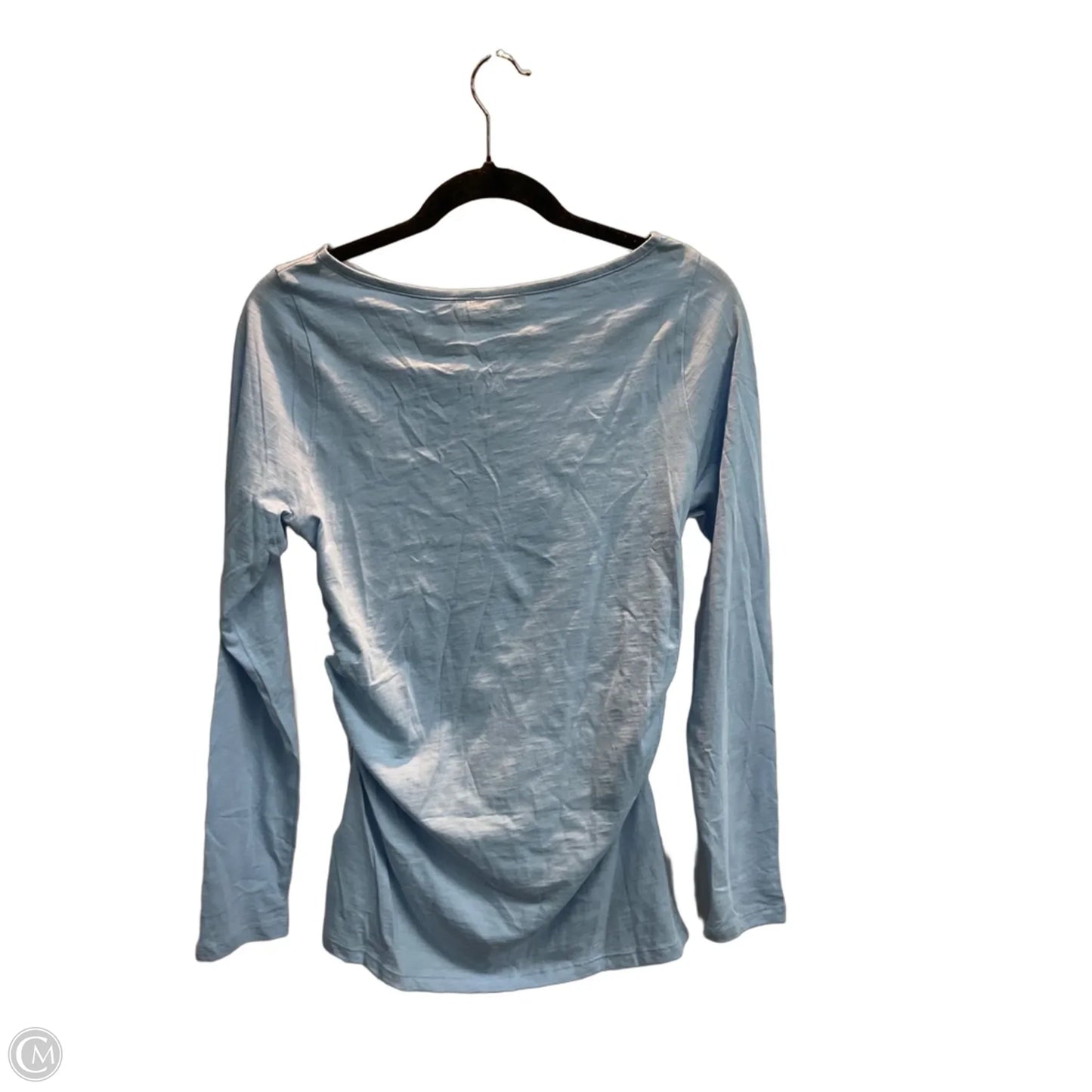 Top Long Sleeve By Madewell In Blue, Size: S