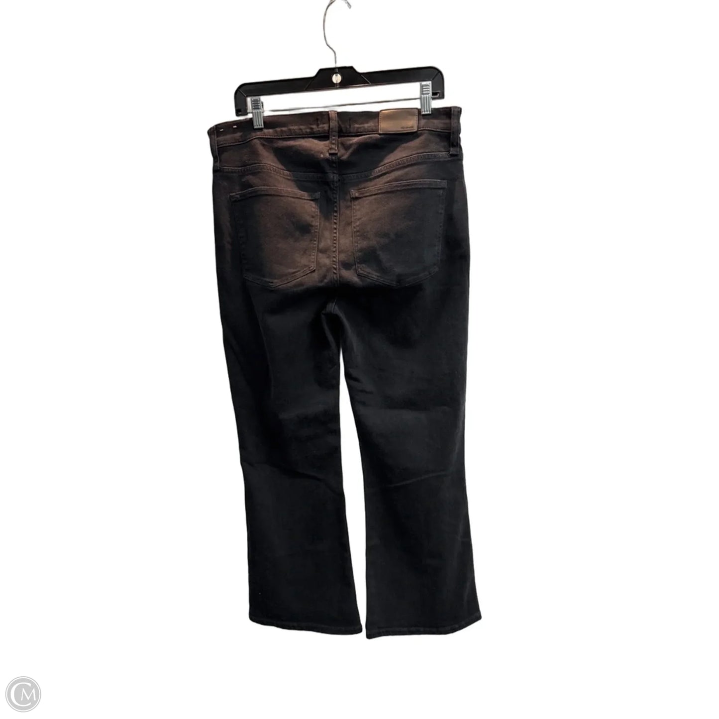 Jeans Straight By Madewell In Black Denim, Size: 14