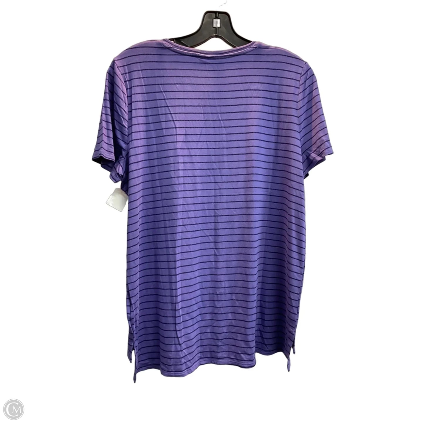 Top Short Sleeve Basic By Alfani In Purple, Size: S