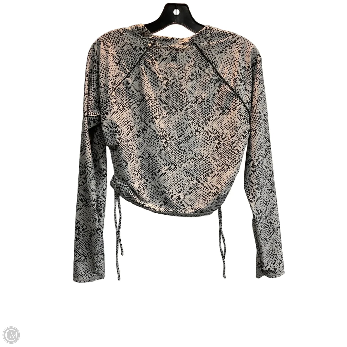 Athletic Top Long Sleeve Crewneck By All In Motion In Snakeskin Print, Size: Xl