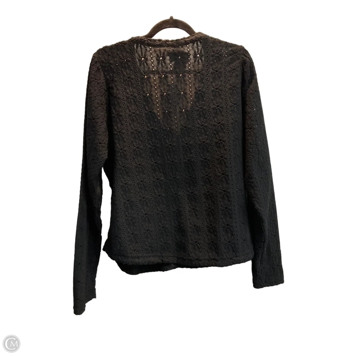 Top Long Sleeve By Maeve In Black, Size: 1x