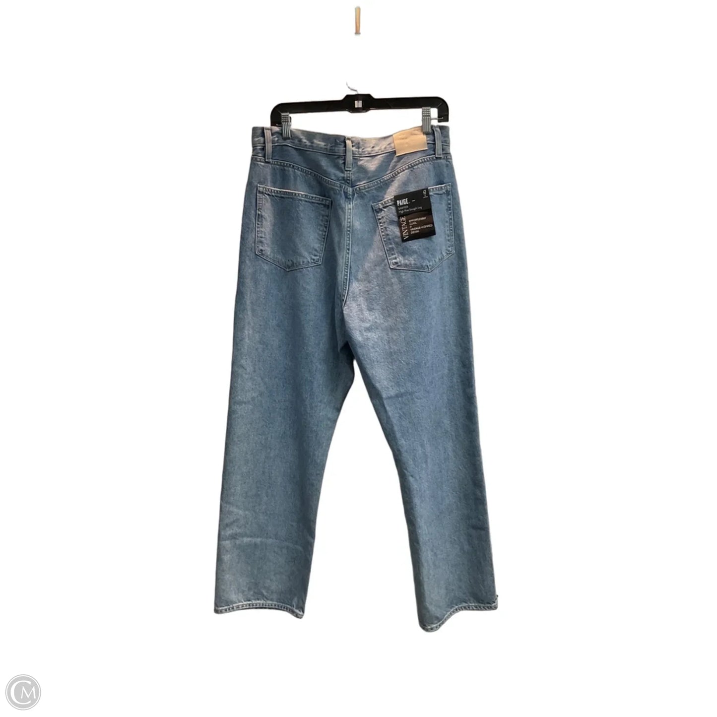 Jeans Wide Leg By Paige In Blue Denim, Size: 14