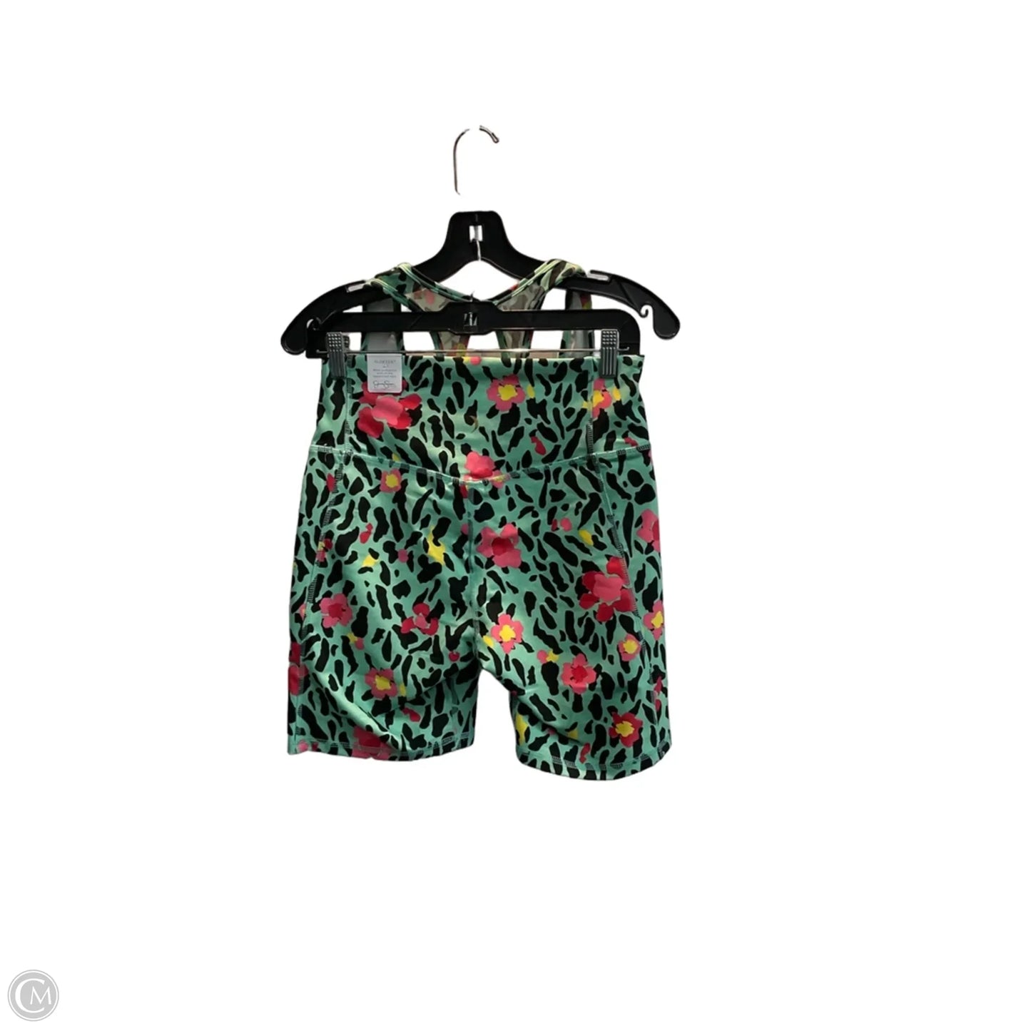 Athletic Shorts 2pc By Jessica Simpson In Leopard Print, Size: L