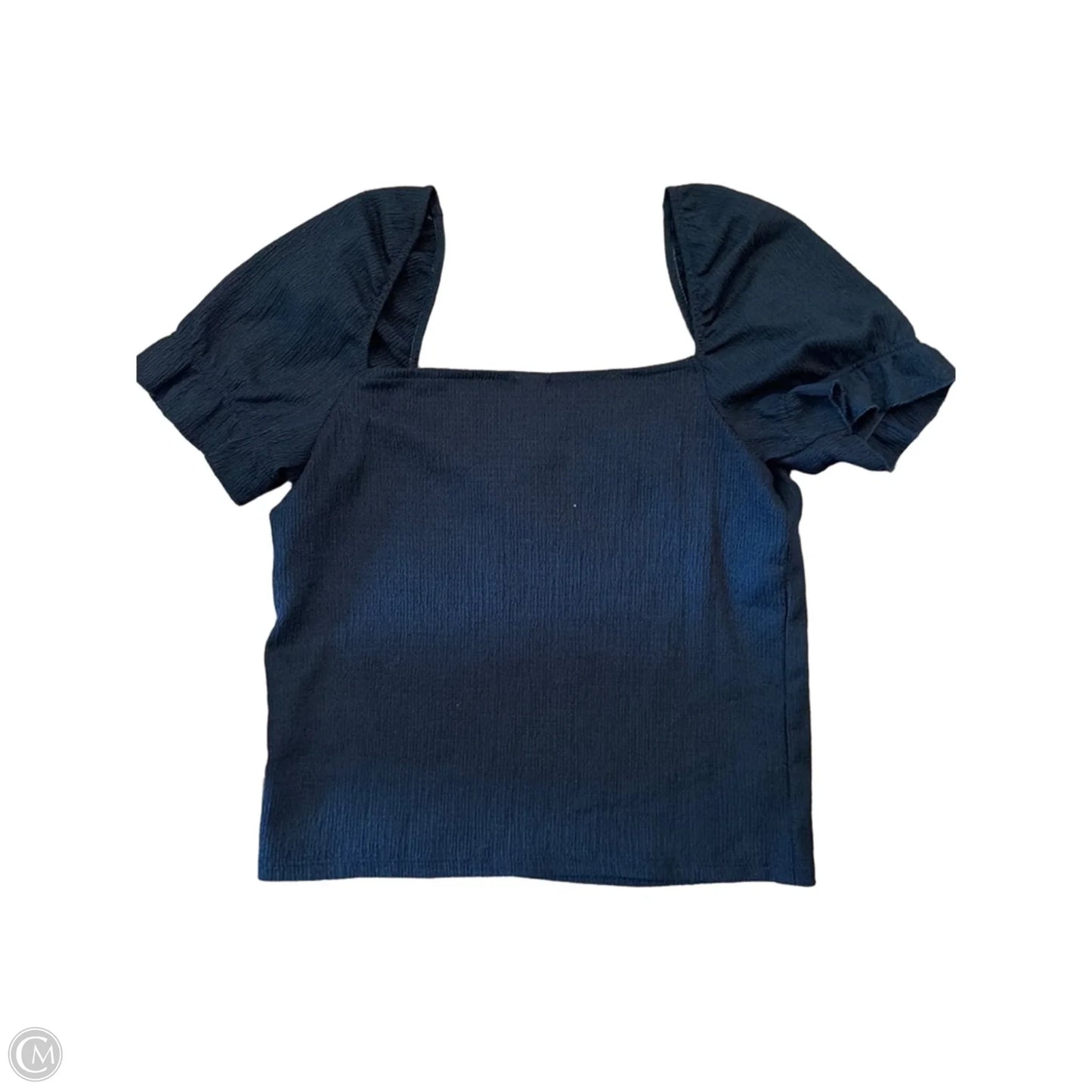 Top Short Sleeve By H&m In Black, Size: S