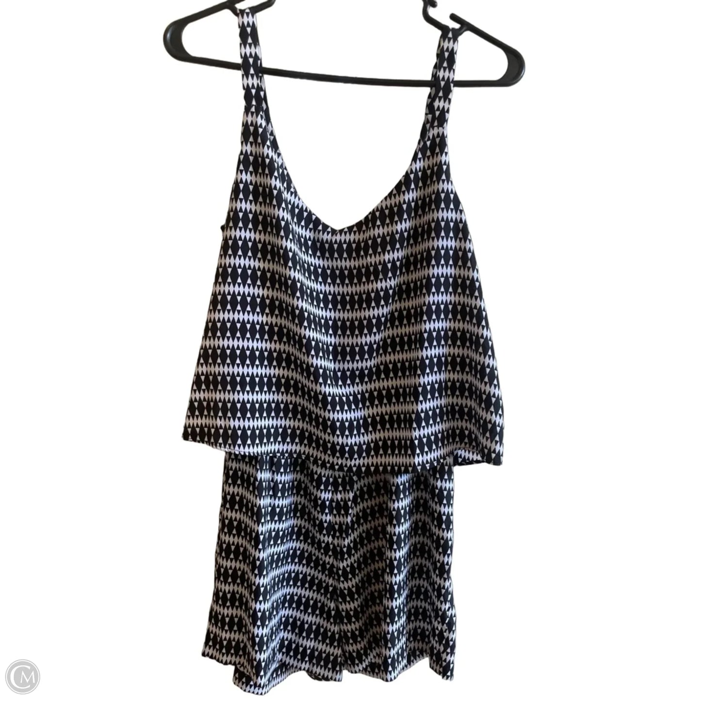 Romper By Bisou Bisou In Geometric Pattern, Size: M