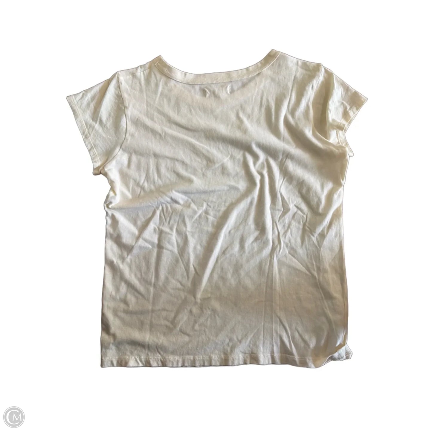 Top Short Sleeve Basic By Madewell In Cream, Size: S