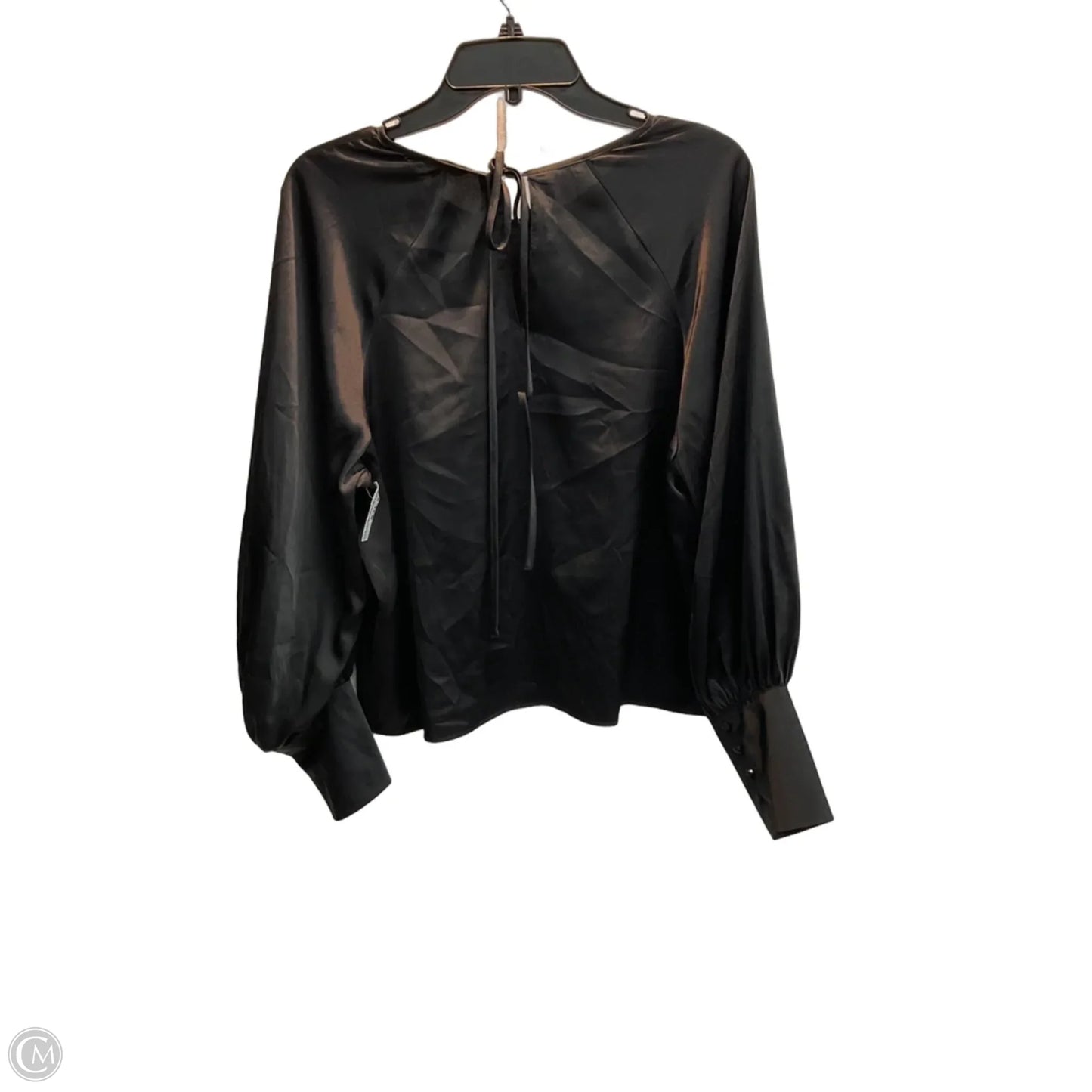 Top Long Sleeve By Banana Republic In Black, Size: M