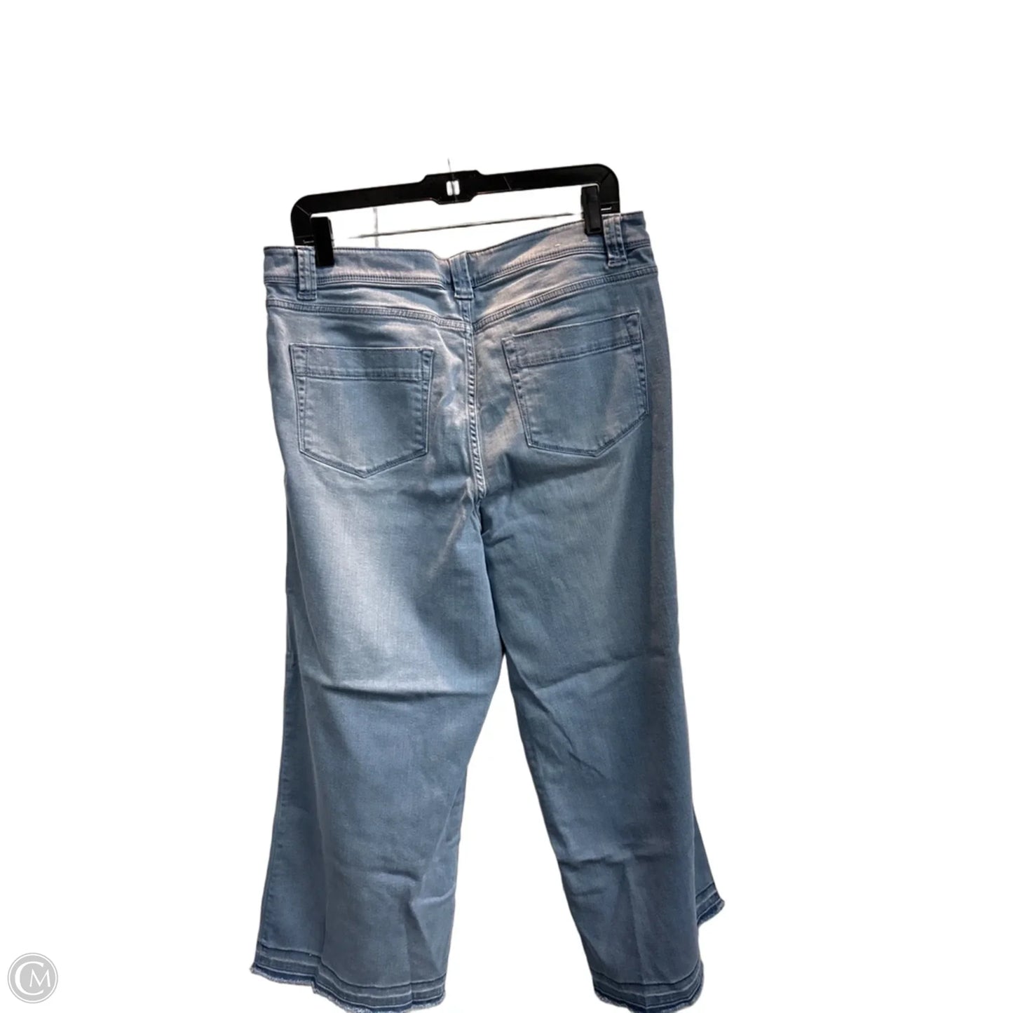 Jeans Wide Leg By J. Jill In Blue Denim, Size: 12
