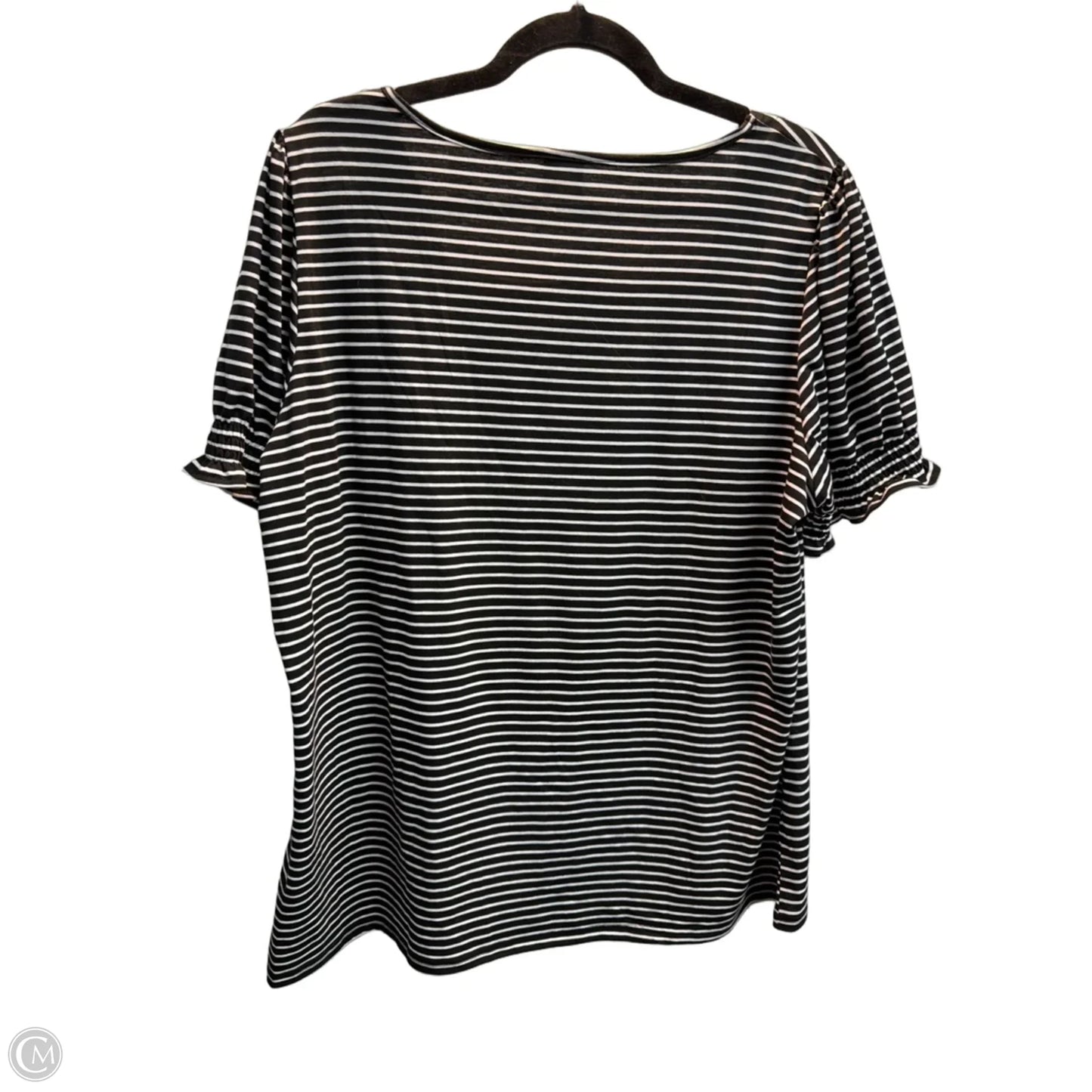 Top Short Sleeve By Clothes Mentor In Striped Pattern, Size: Xxl