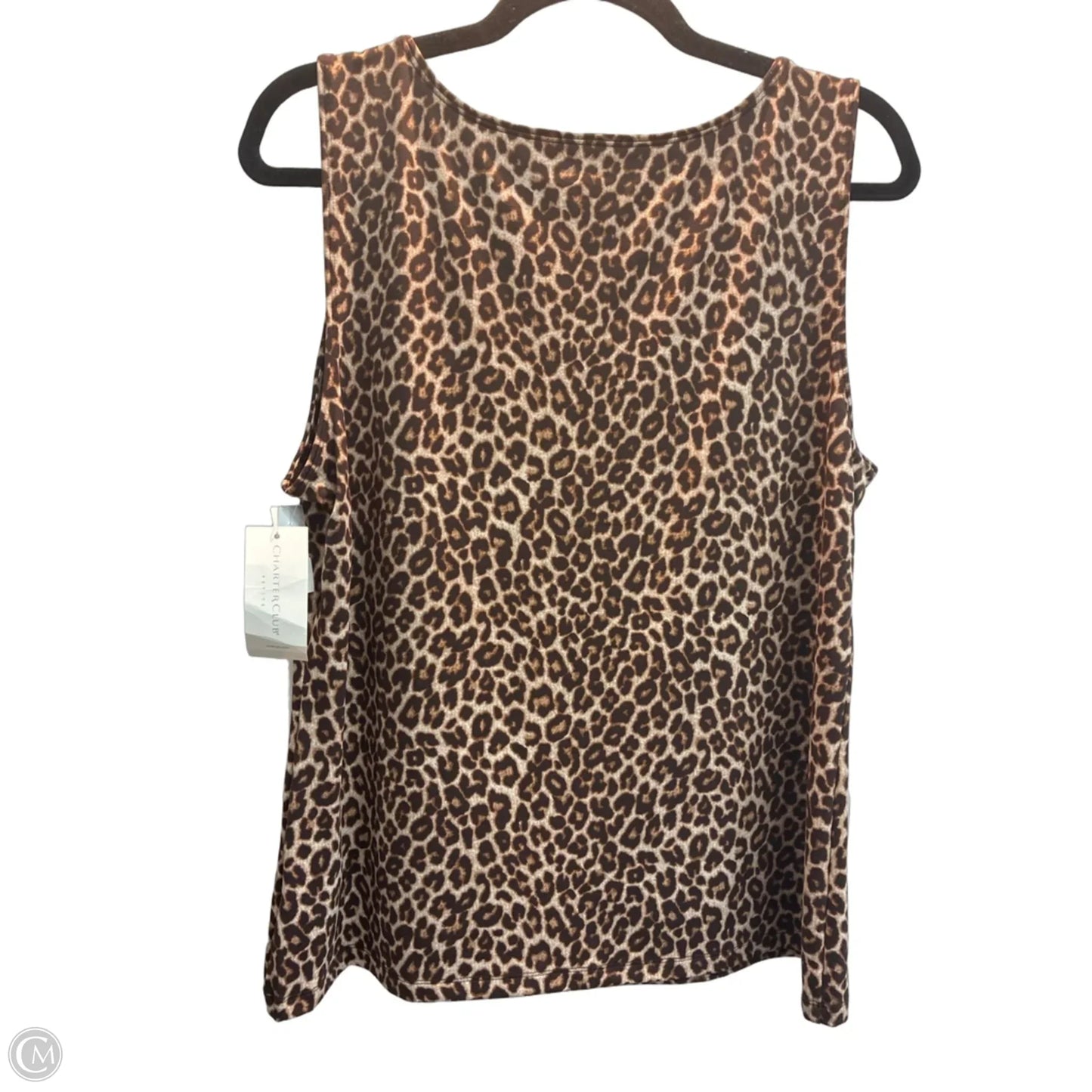Tank Top By Charter Club In Leopard Print, Size: Xlp