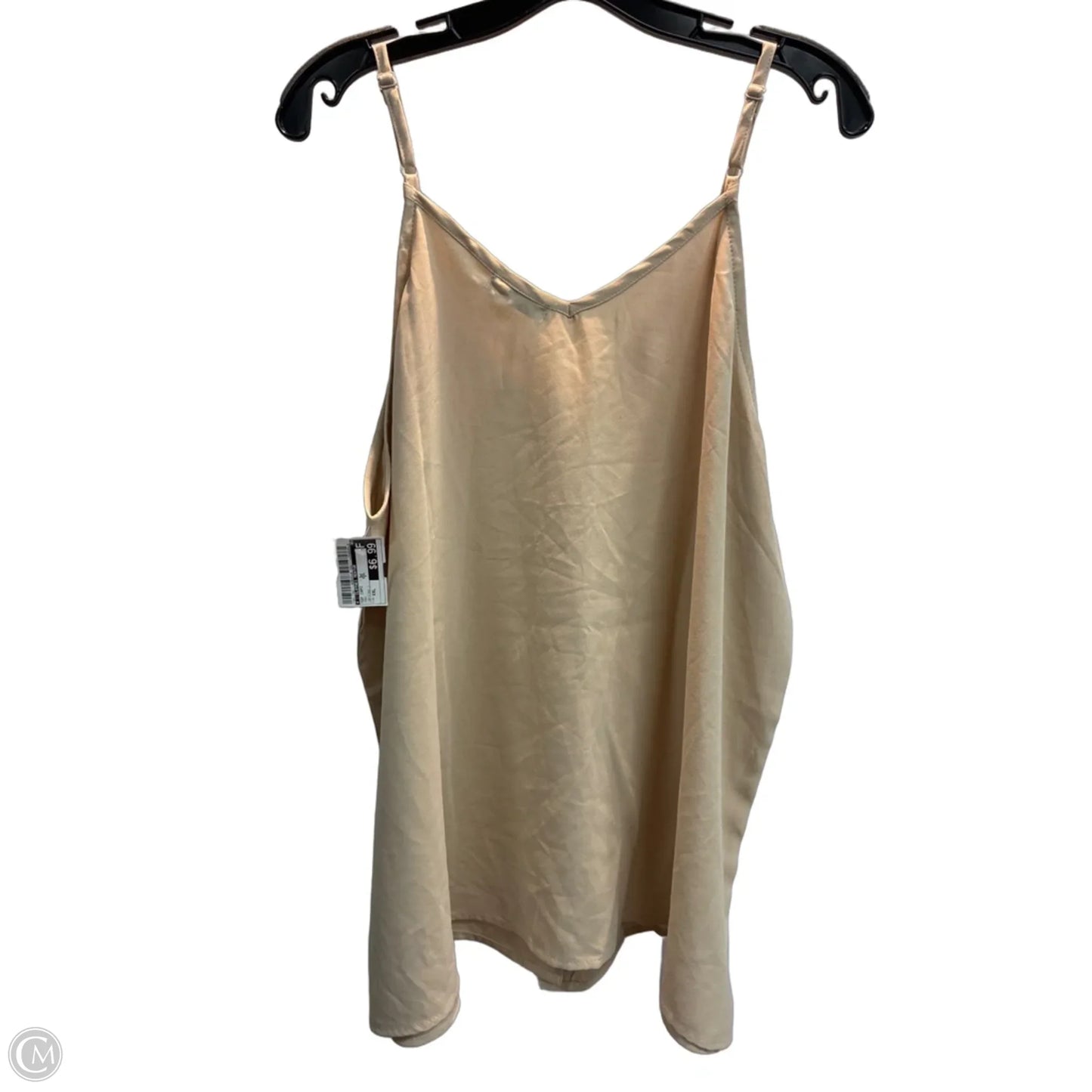 Top Cami By Clothes Mentor In Tan, Size: Xxl
