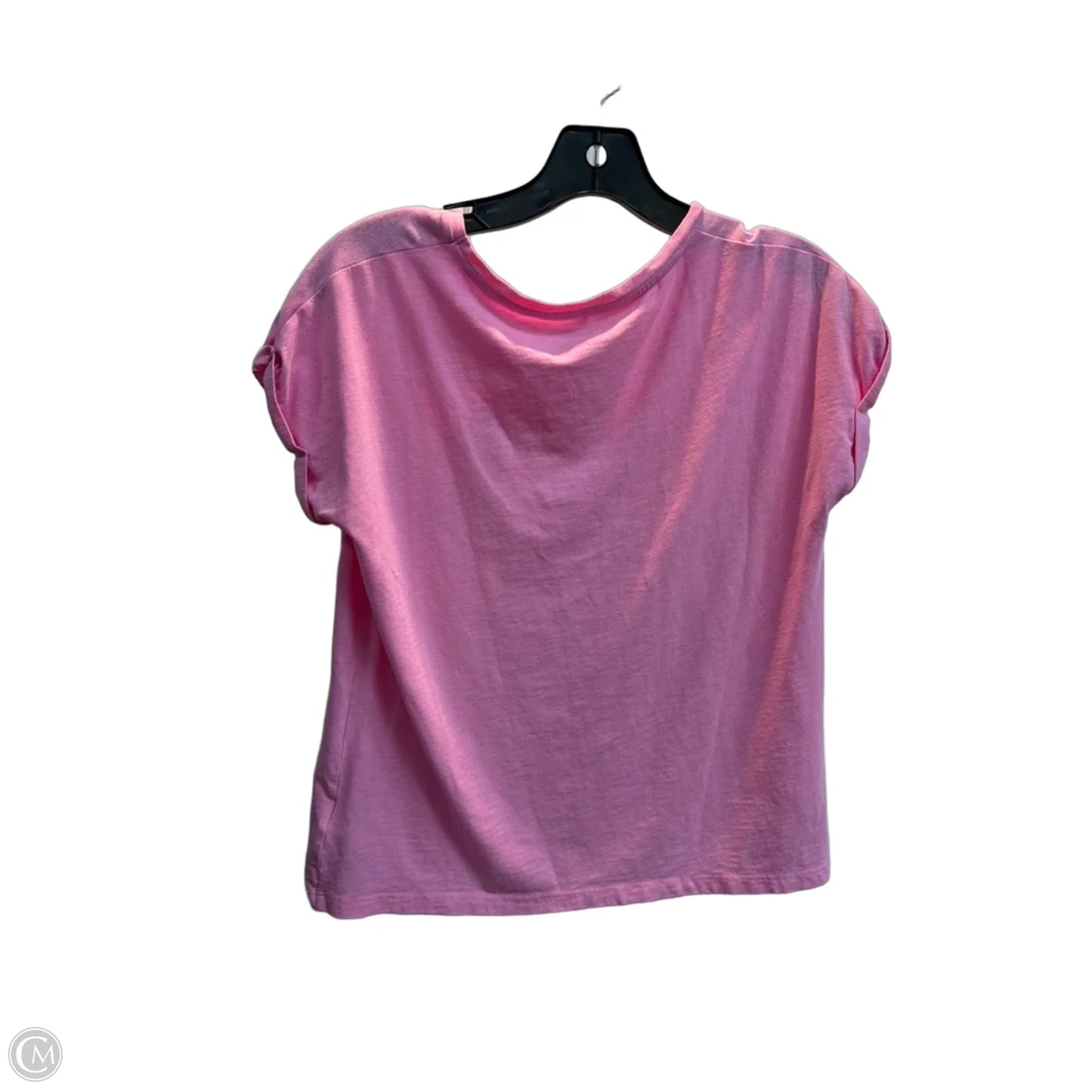 Top Short Sleeve Basic By Max Studio In Pink, Size: S