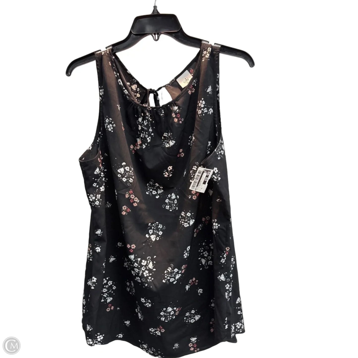 Top Sleeveless By Cabi In Floral Print, Size: Xl