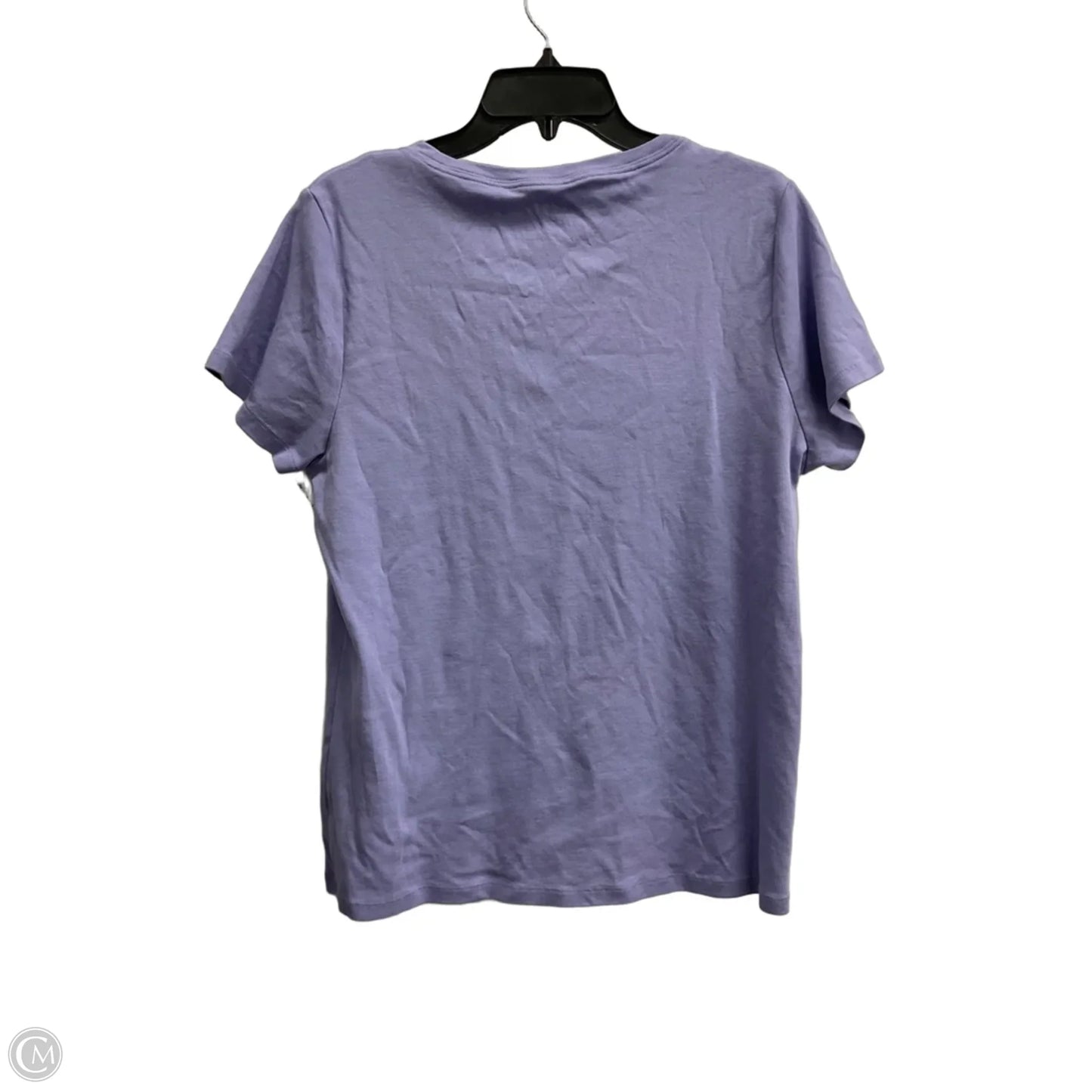 Top Short Sleeve Basic By Dkny In Purple, Size: Xl