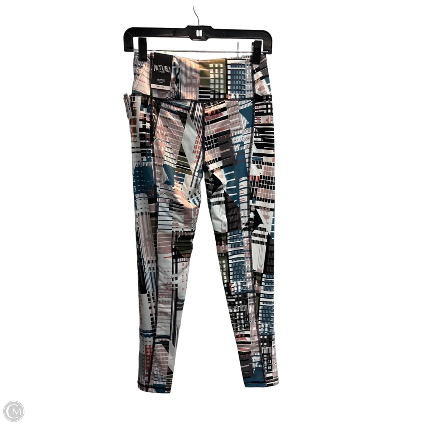 Athletic Leggings By Victorias Secret In Geometric Pattern, Size: S