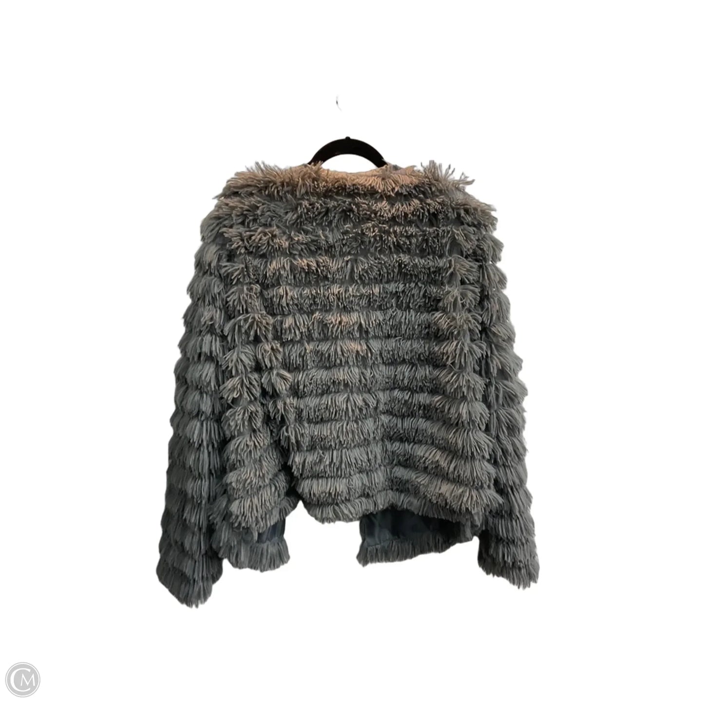 Jacket Faux Fur & Sherpa By Clothes Mentor In Grey, Size: Xl