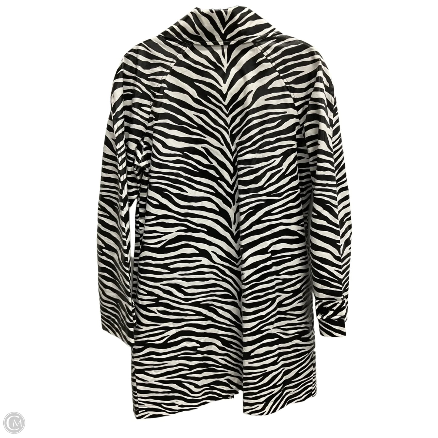 Coat Raincoat By Michael By Michael Kors In Zebra Print, Size: M