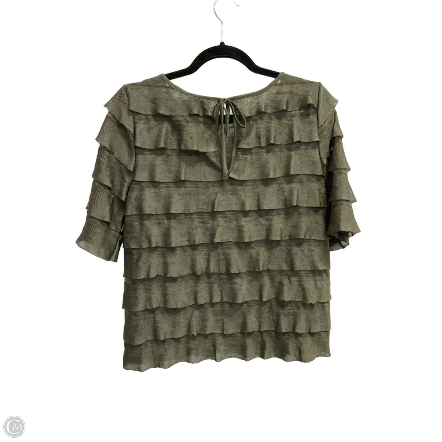 Top Short Sleeve By Anthropologie In Green, Size: S