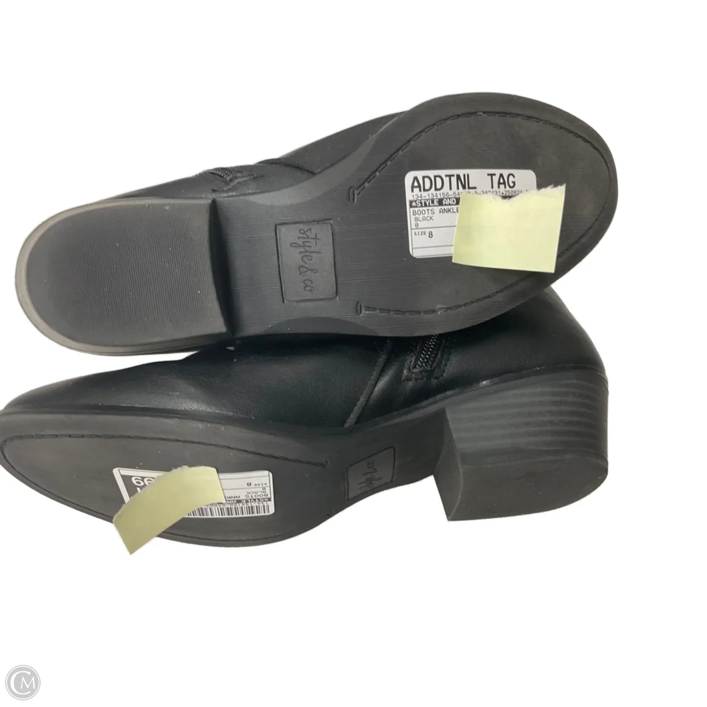Boots Ankle Heels By Style And Company In Black, Size: 8