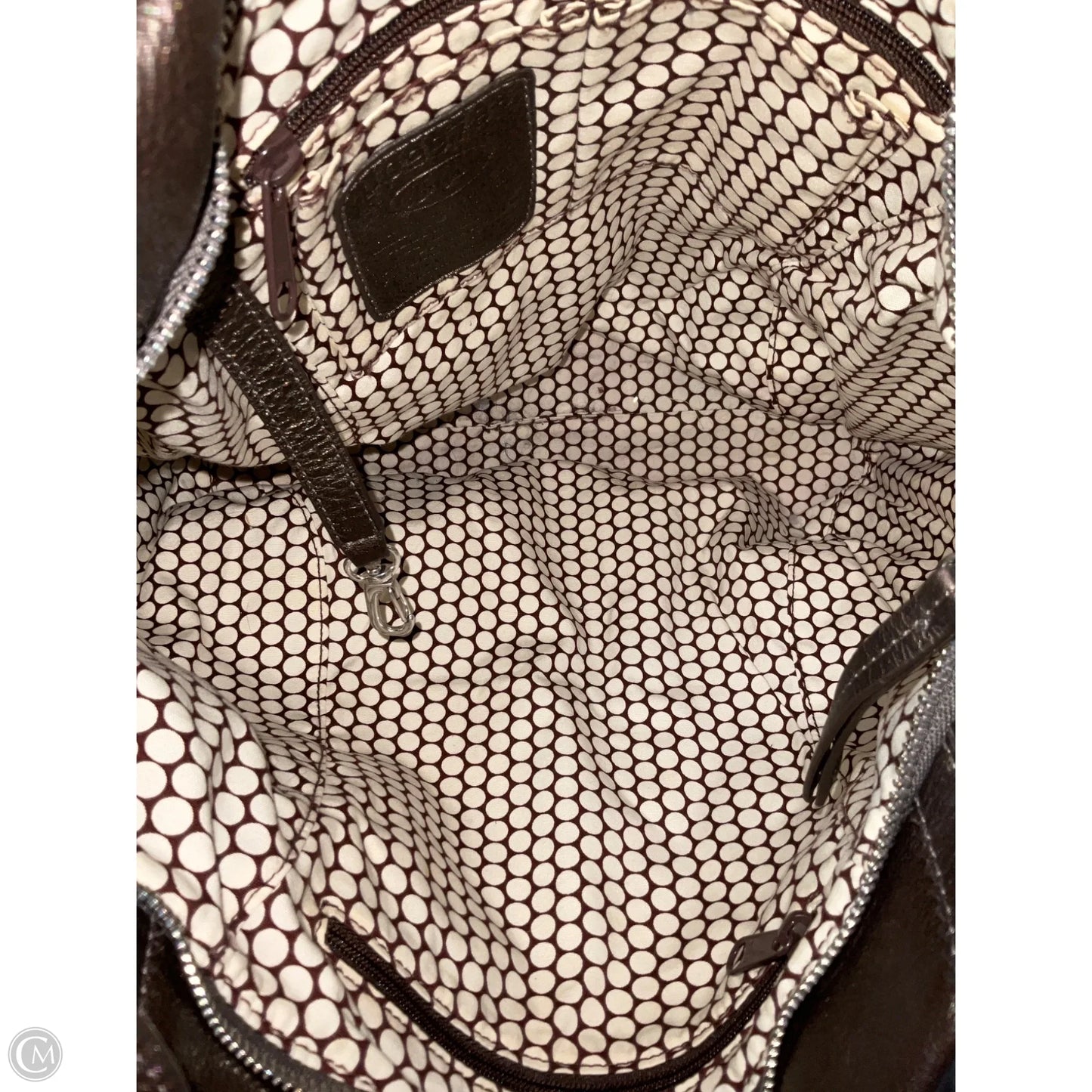 Handbag Leather By Brighton, Size: Large