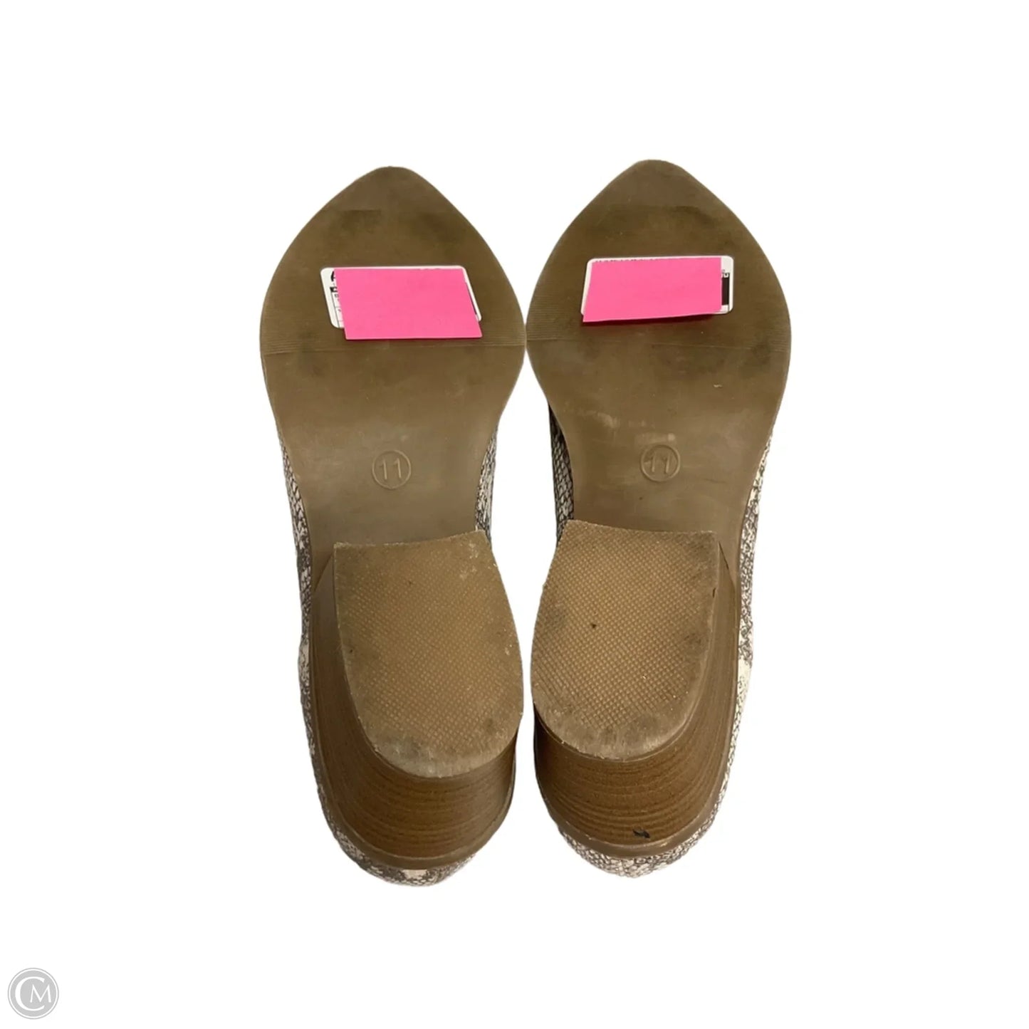 Boots Ankle Heels By Universal Thread In Snakeskin Print, Size: 11