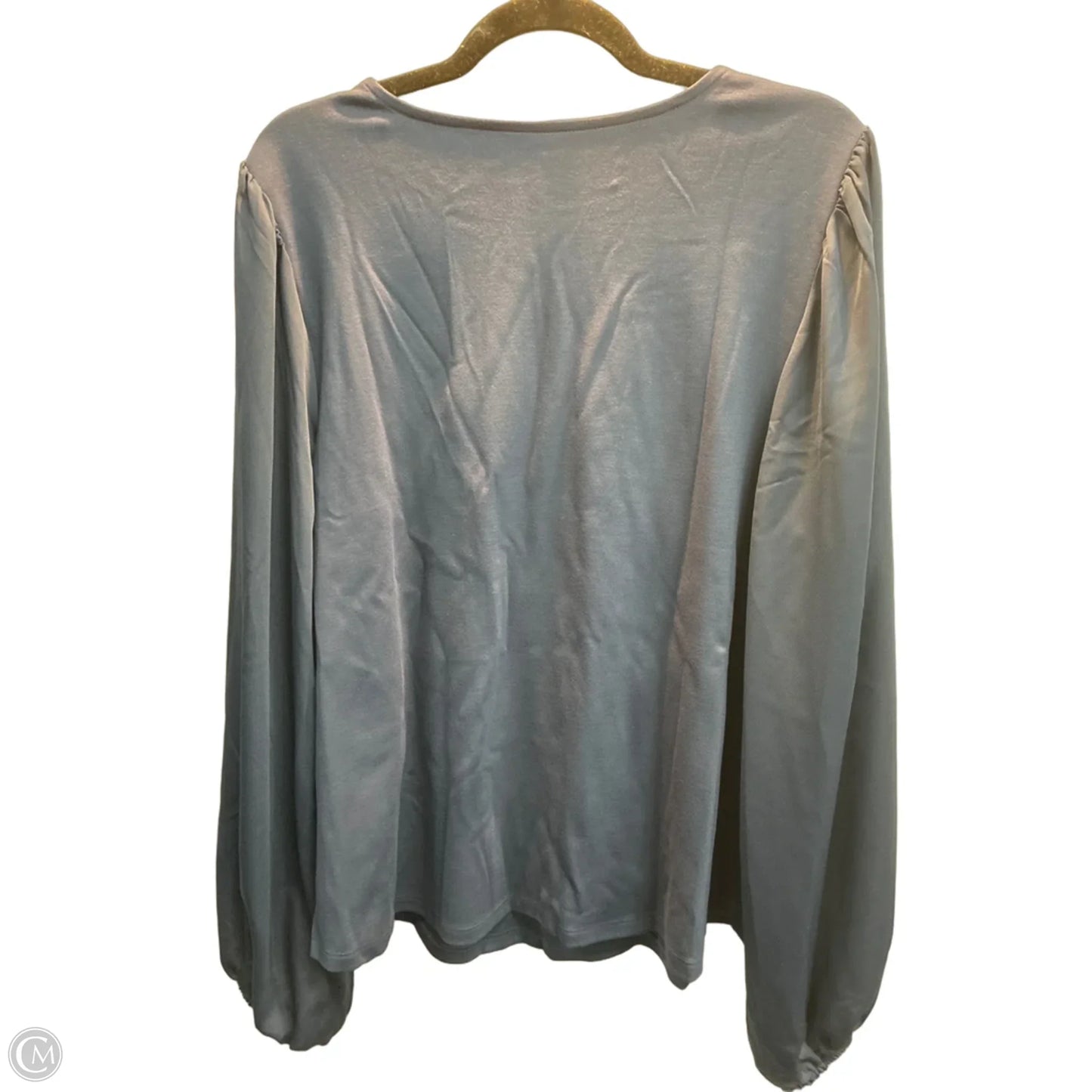 Top Long Sleeve By Nine West In Blue, Size: Xxl