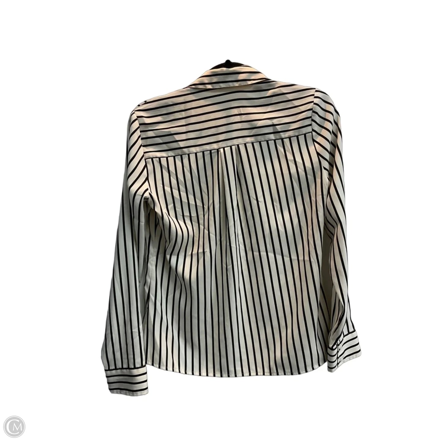 Top Long Sleeve By Express In Striped Pattern, Size: Xs