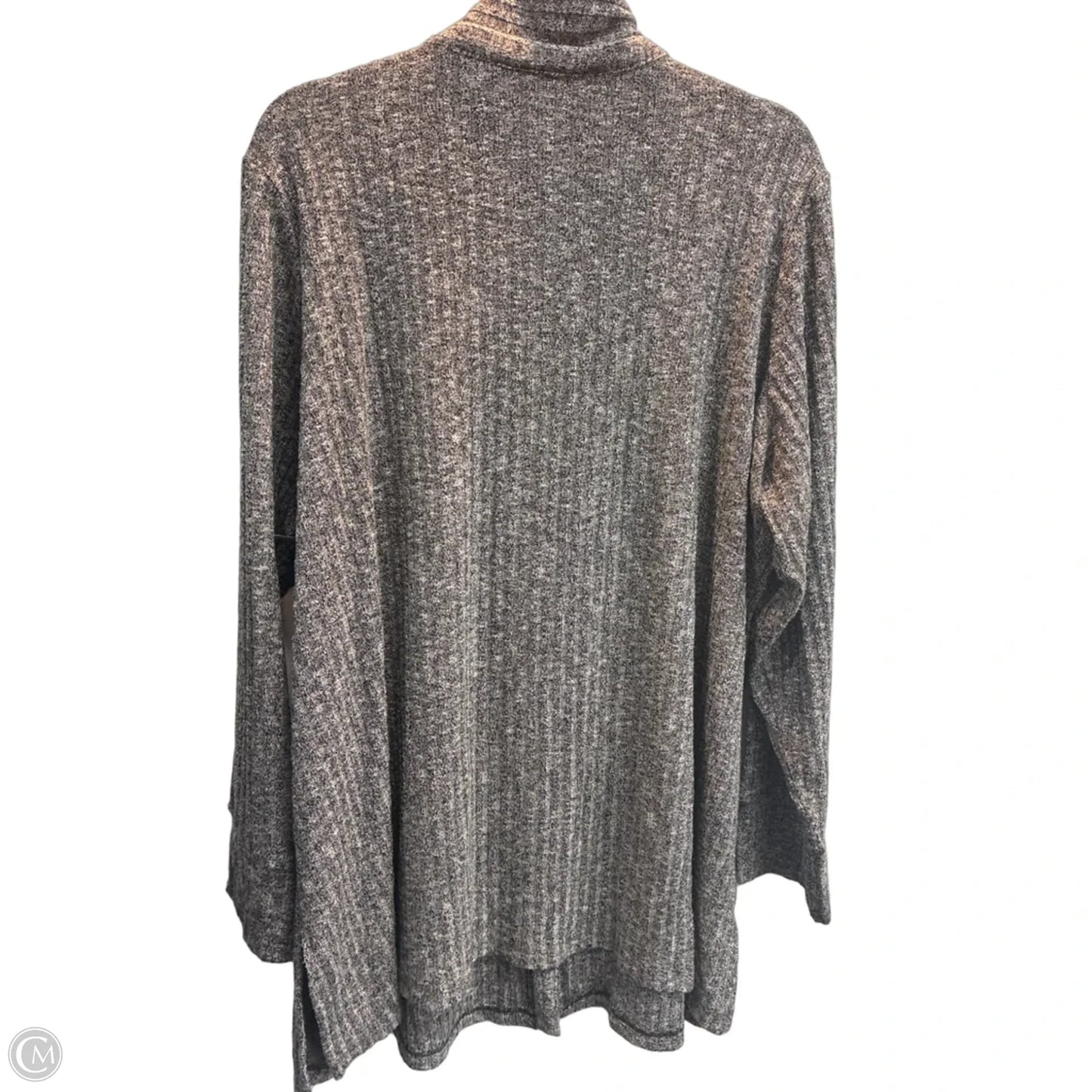Top Long Sleeve By Susan Graver In Grey, Size: 3x