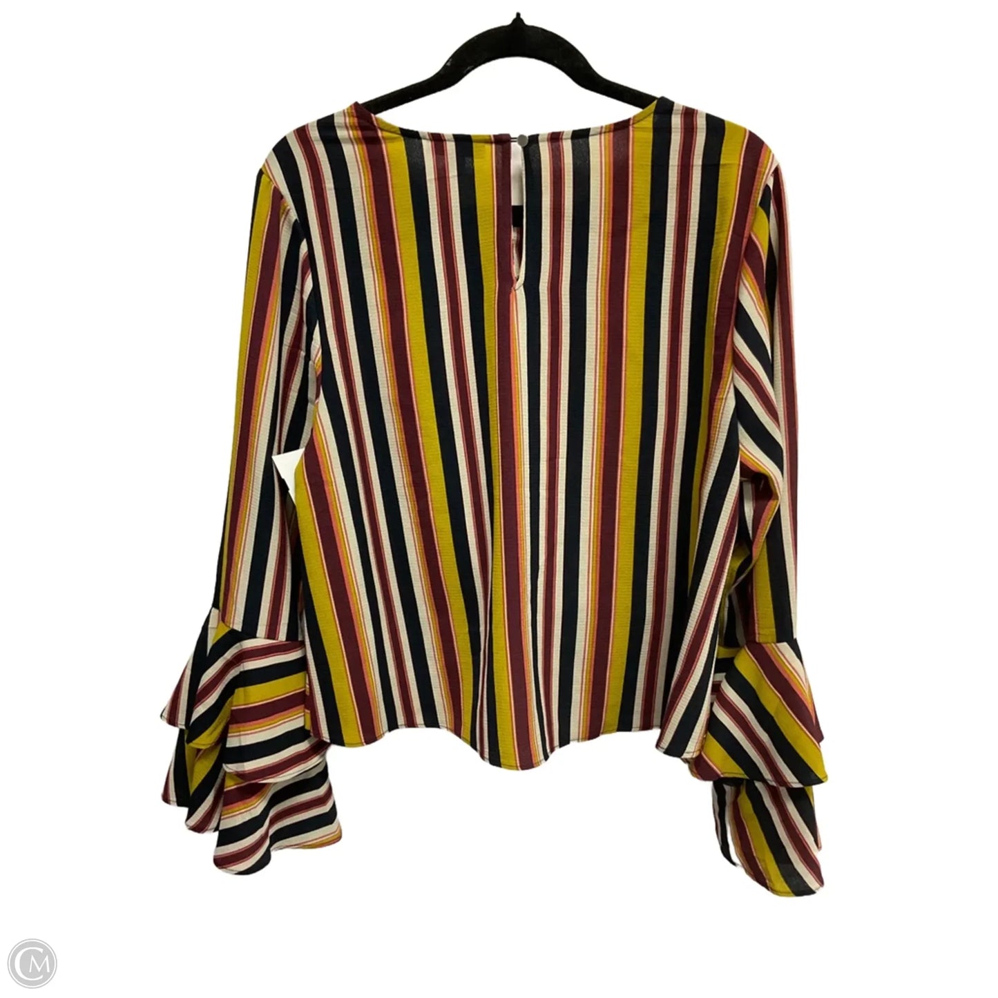 Top Long Sleeve By Bar Iii In Striped Pattern, Size: Xl