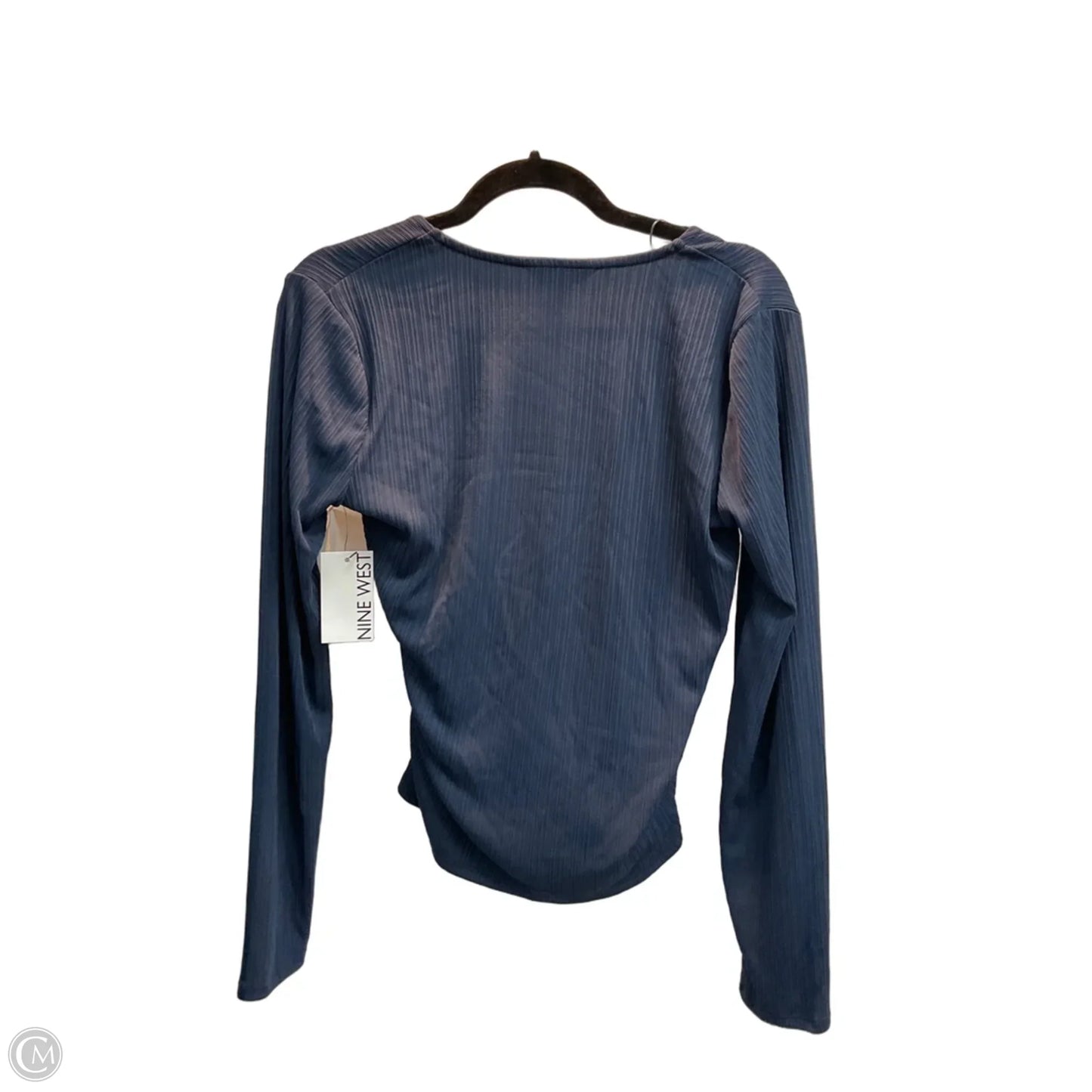 Top Long Sleeve By Nine West In Navy, Size: S