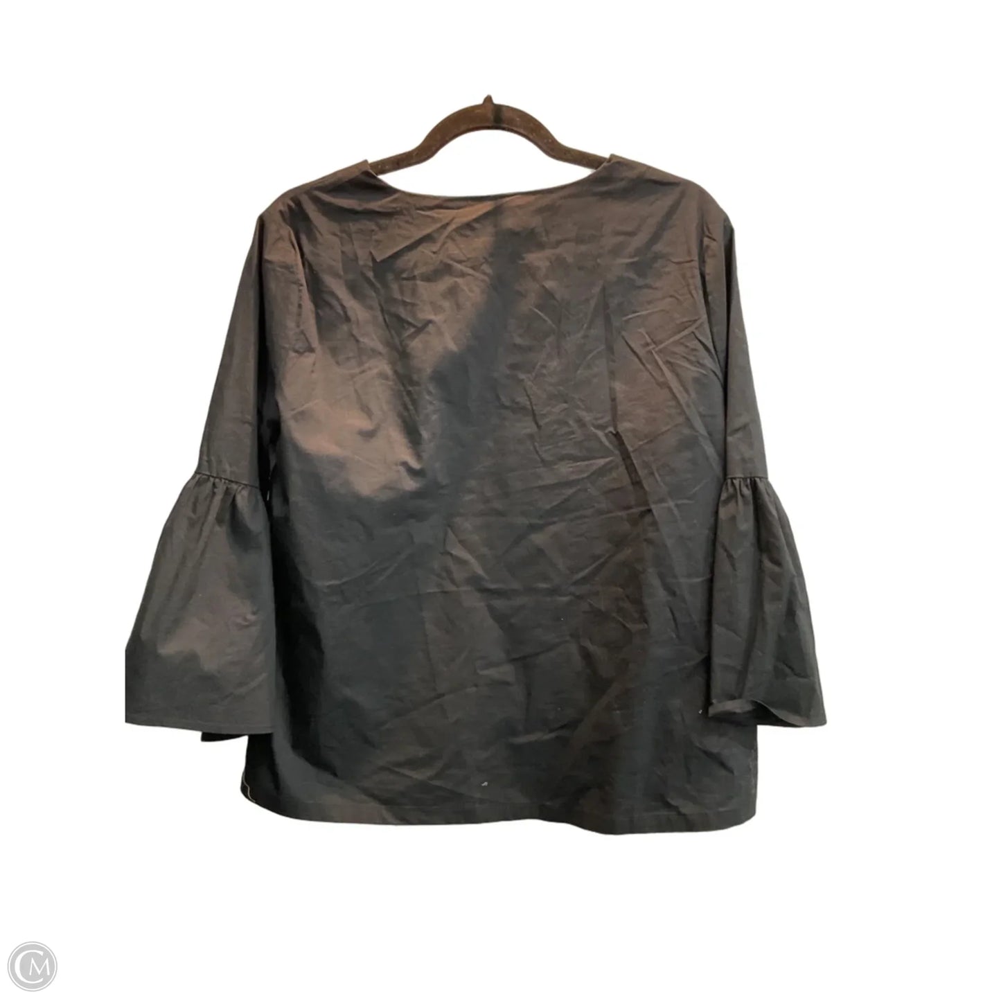 Top Long Sleeve By Banana Republic In Black, Size: L