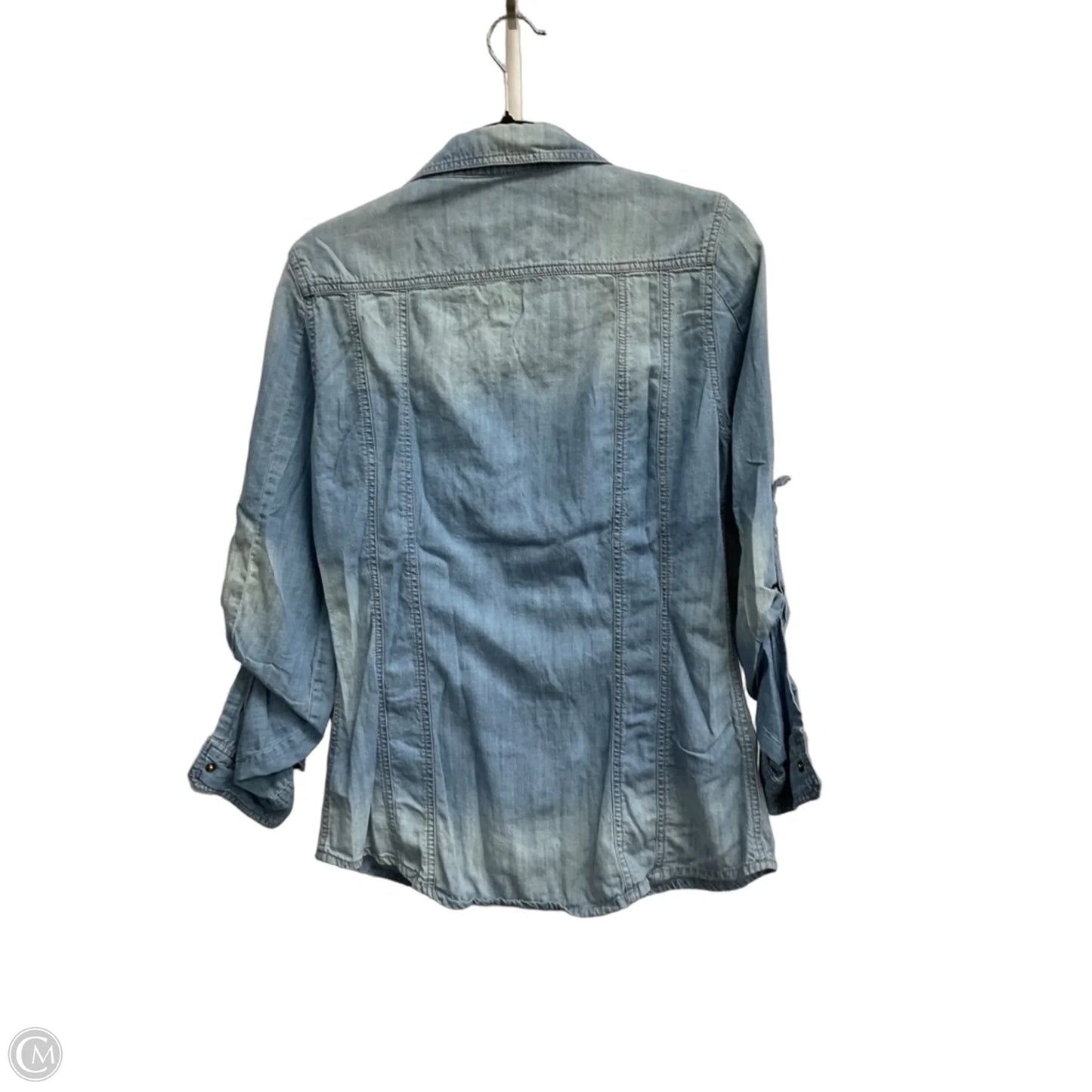 Top Long Sleeve By Life In Progress In Blue, Size: L