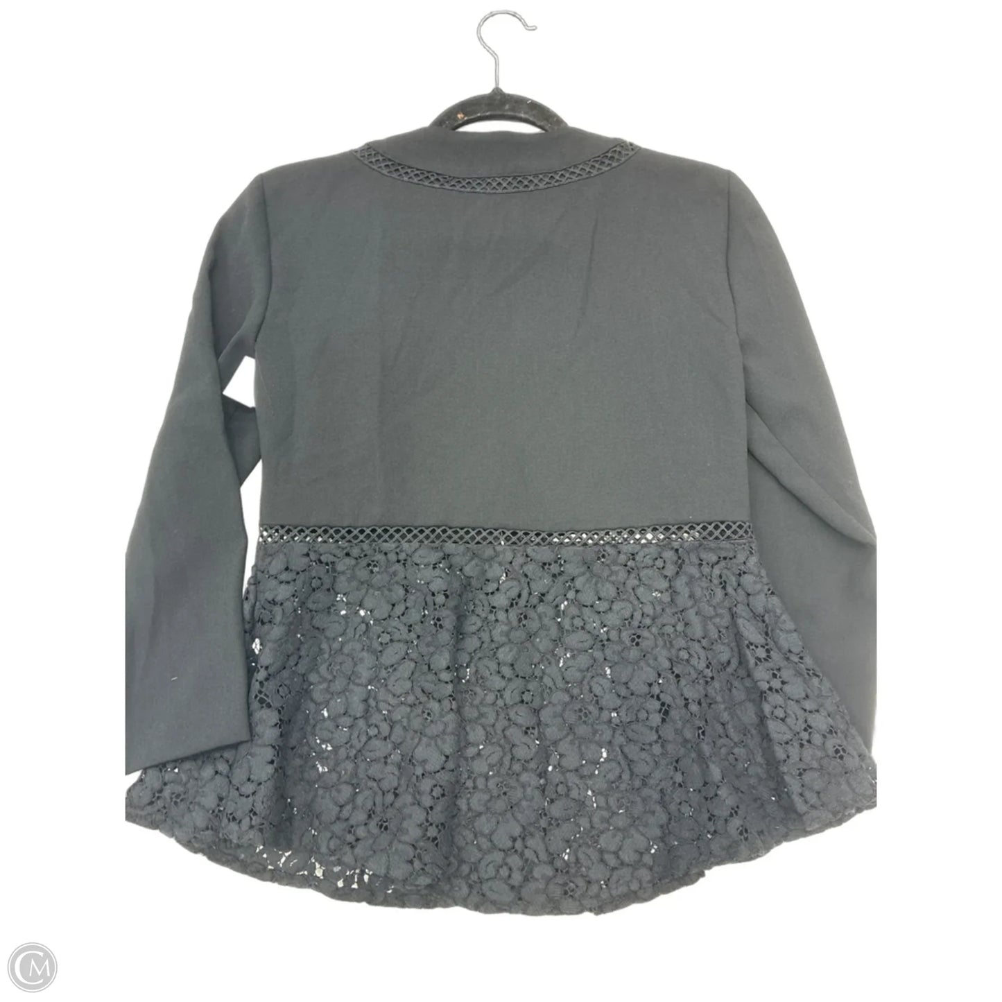 Blouse Long Sleeve By Zara In Black, Size: Xs