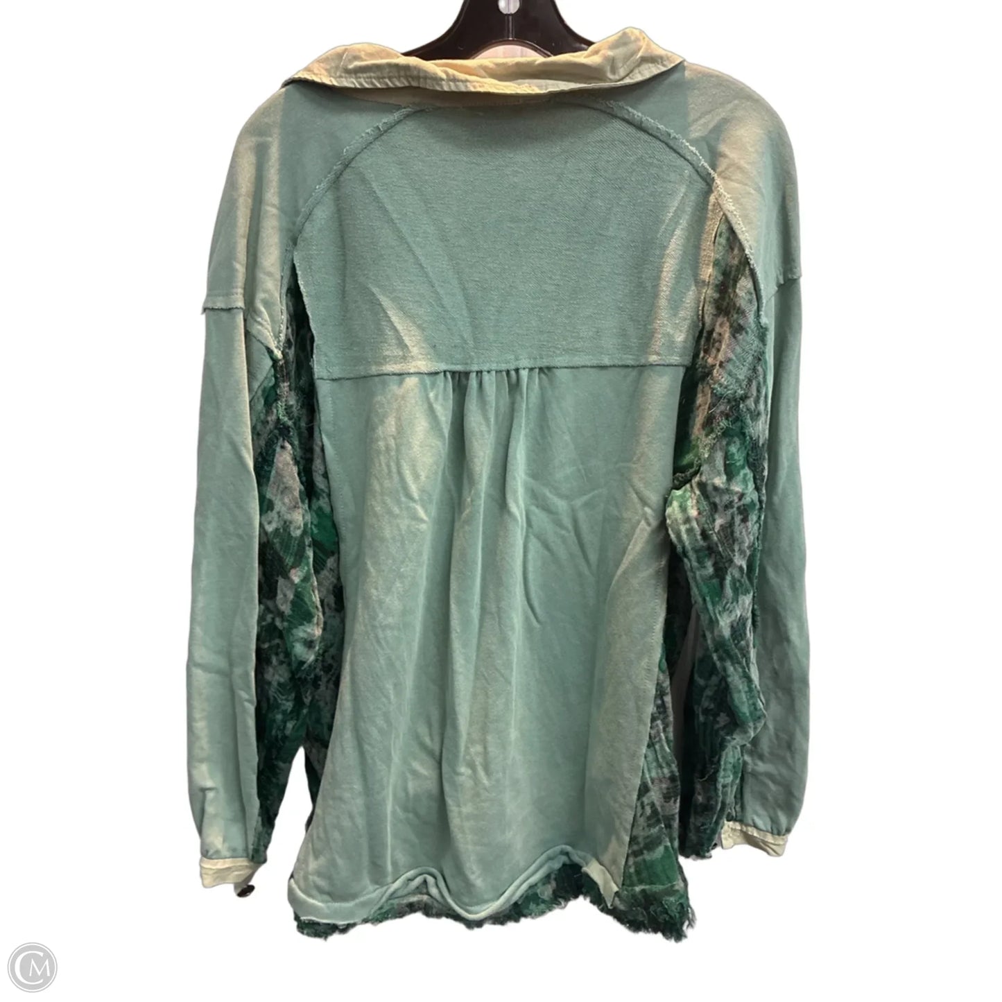 Top Long Sleeve By Pol In Green, Size: S