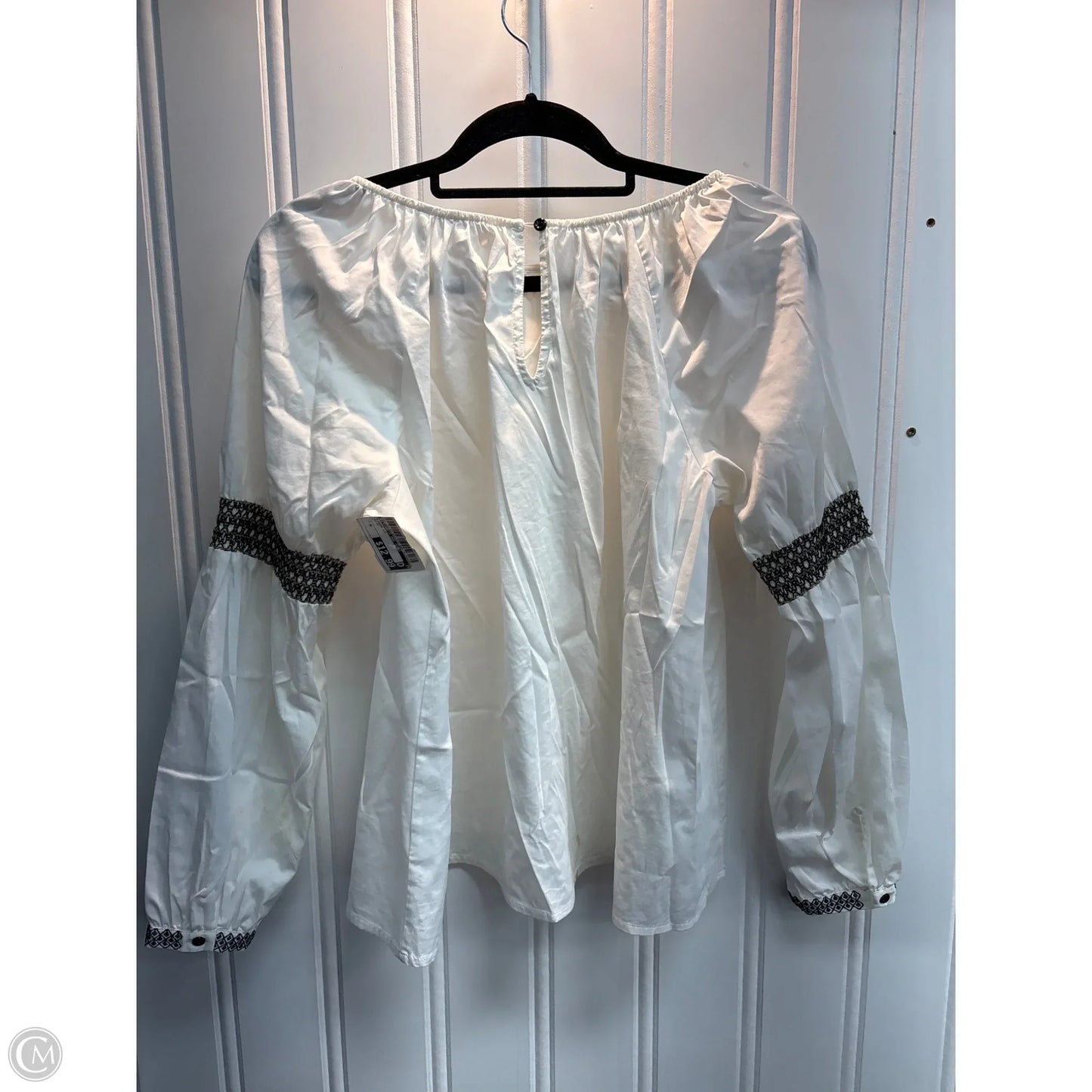 Blouse Long Sleeve By Elizabeth And James In White, Size: M