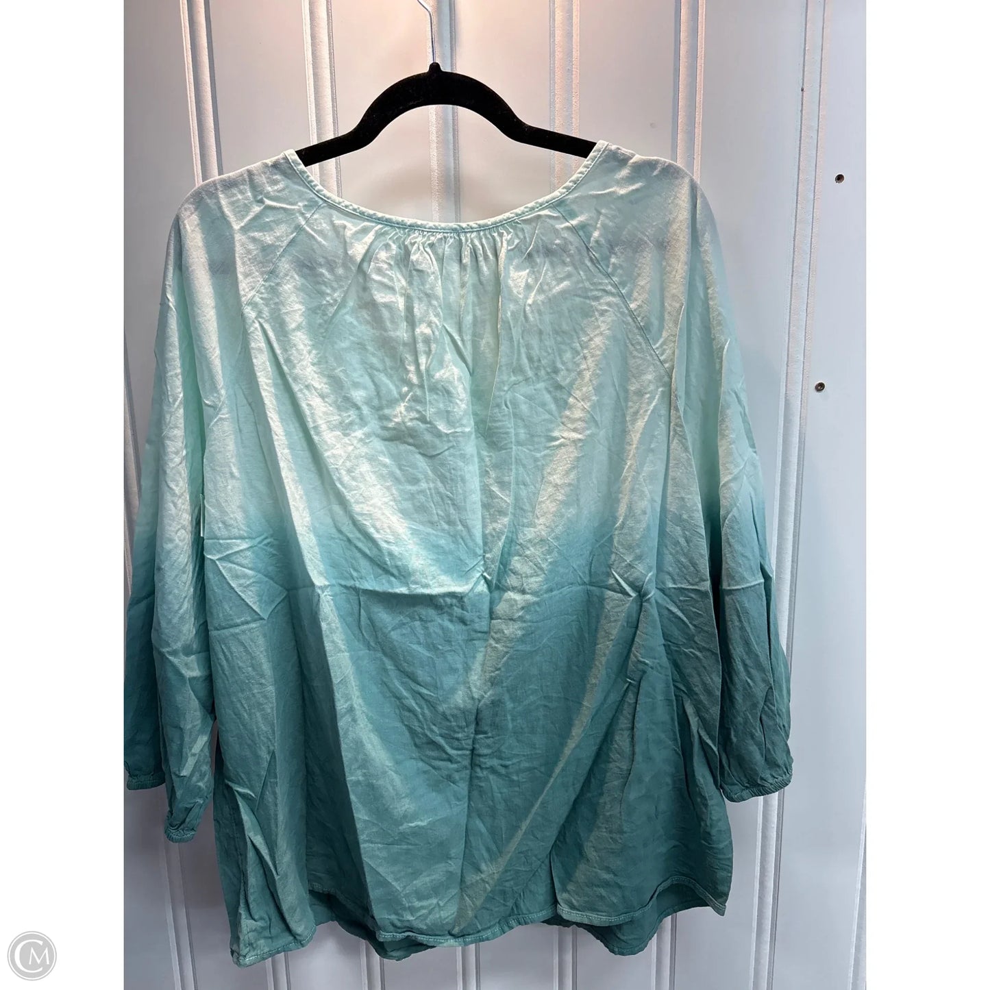 Top Long Sleeve Basic By Pure Jill In Ombre Print, Size: Xl