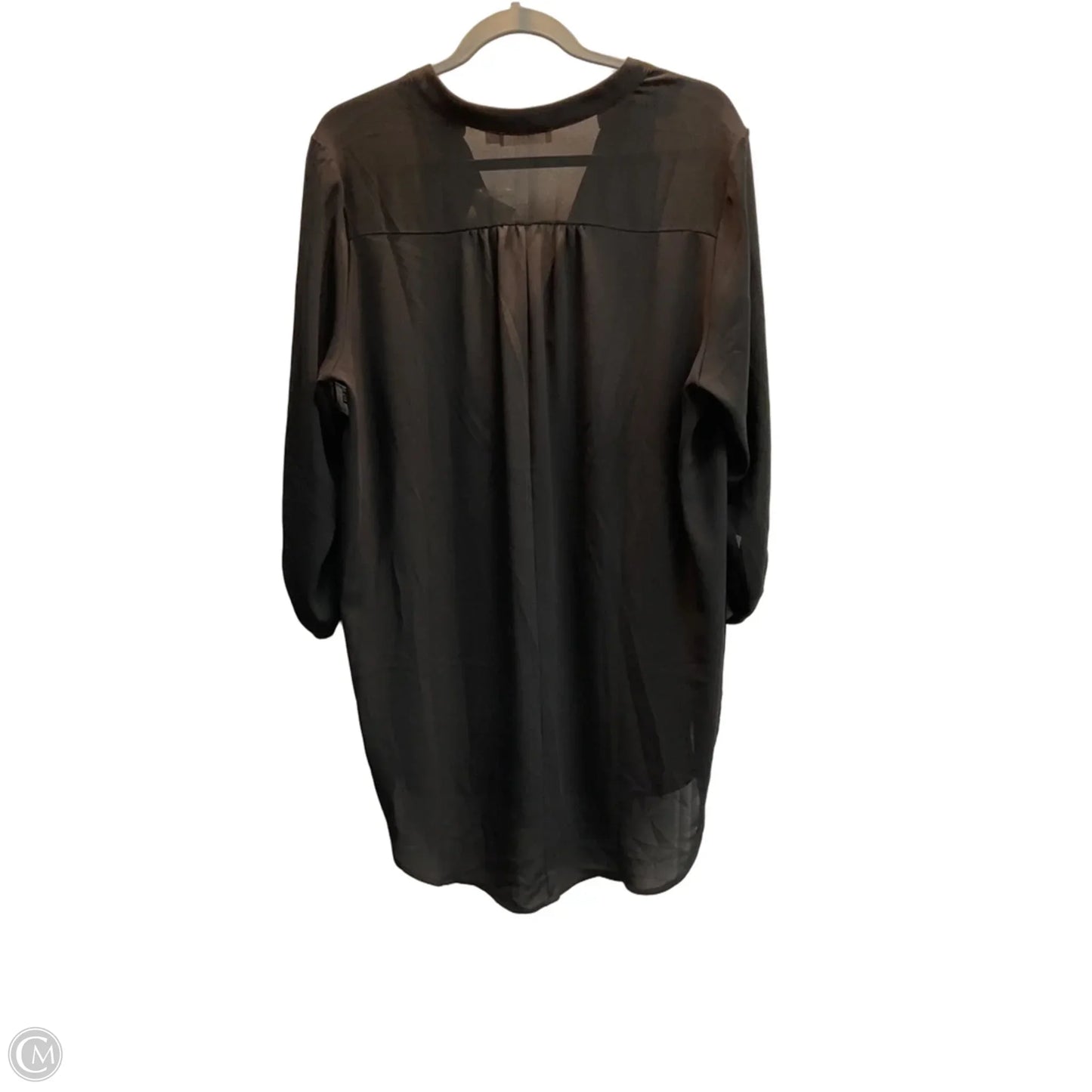 Blouse Long Sleeve By Lush In Black, Size: Xl