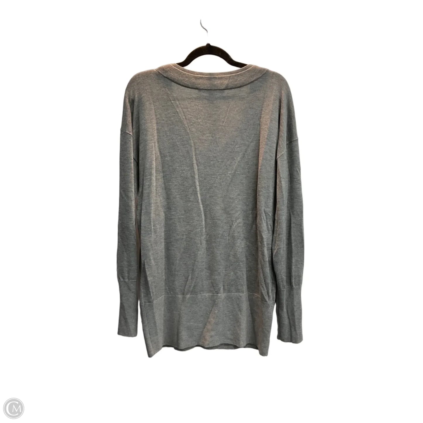 Top Long Sleeve By White House Black Market In Grey, Size: L