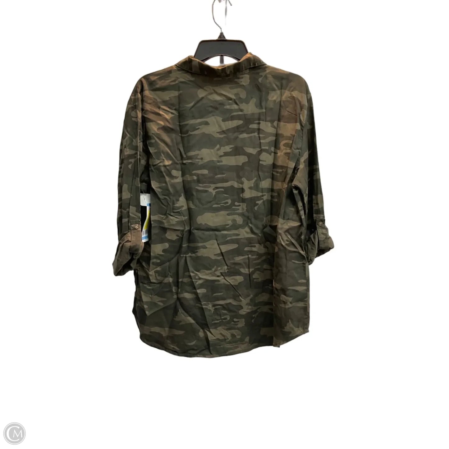Top Long Sleeve By Social Standard By Sanctuary In Camouflage Print, Size: L