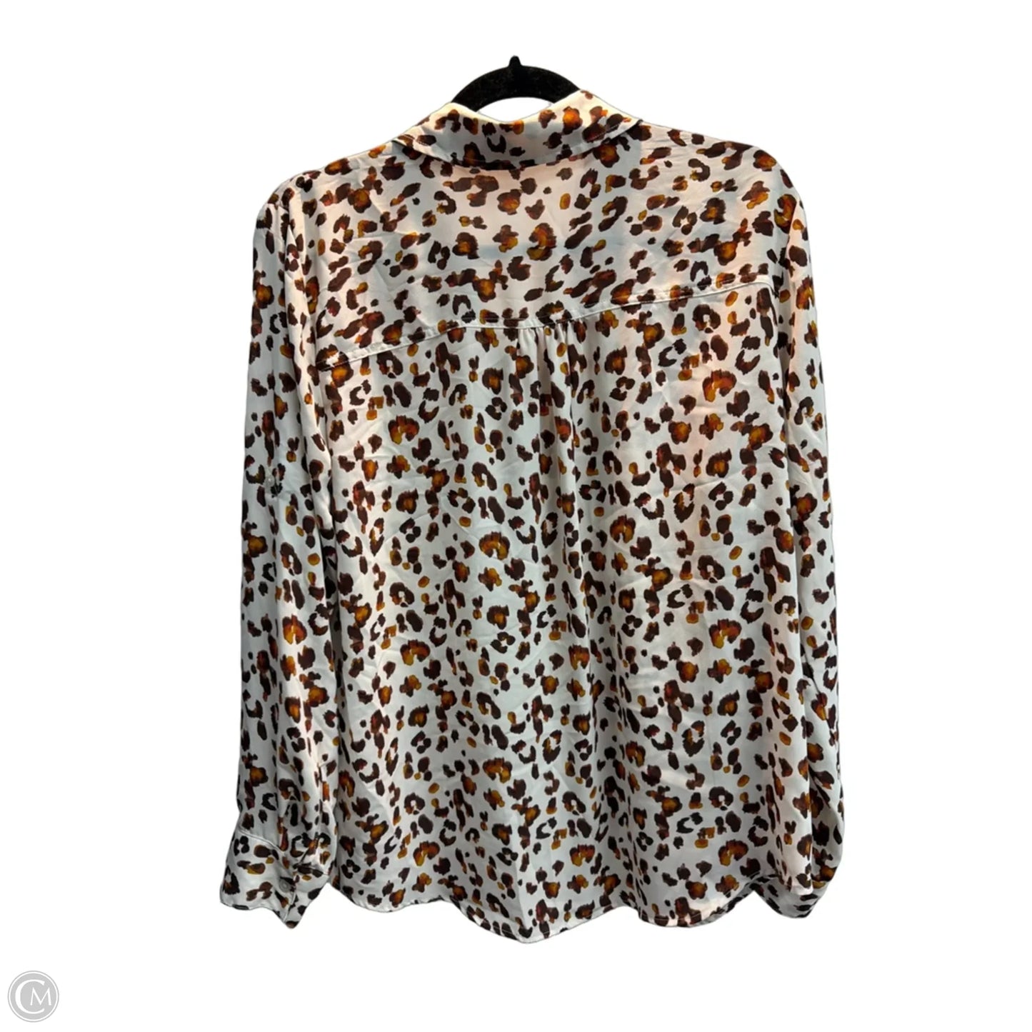 Top Long Sleeve By Maurices In Animal Print, Size: L