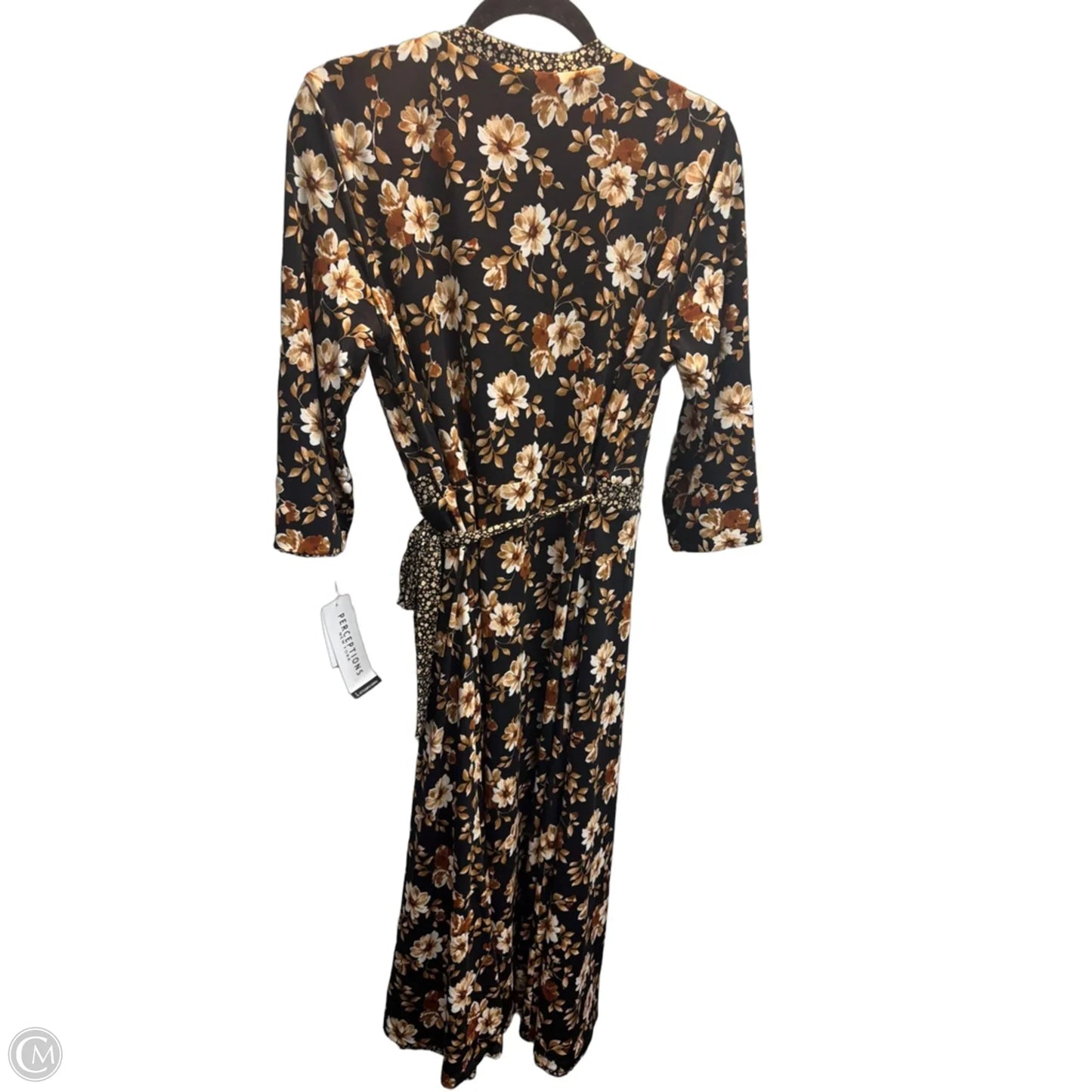 Dress Casual Maxi By Perceptions In Floral Print, Size: L