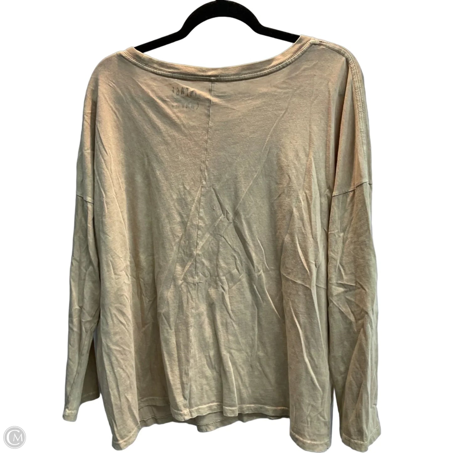 Top Long Sleeve By Clothes Mentor In Tan, Size: M